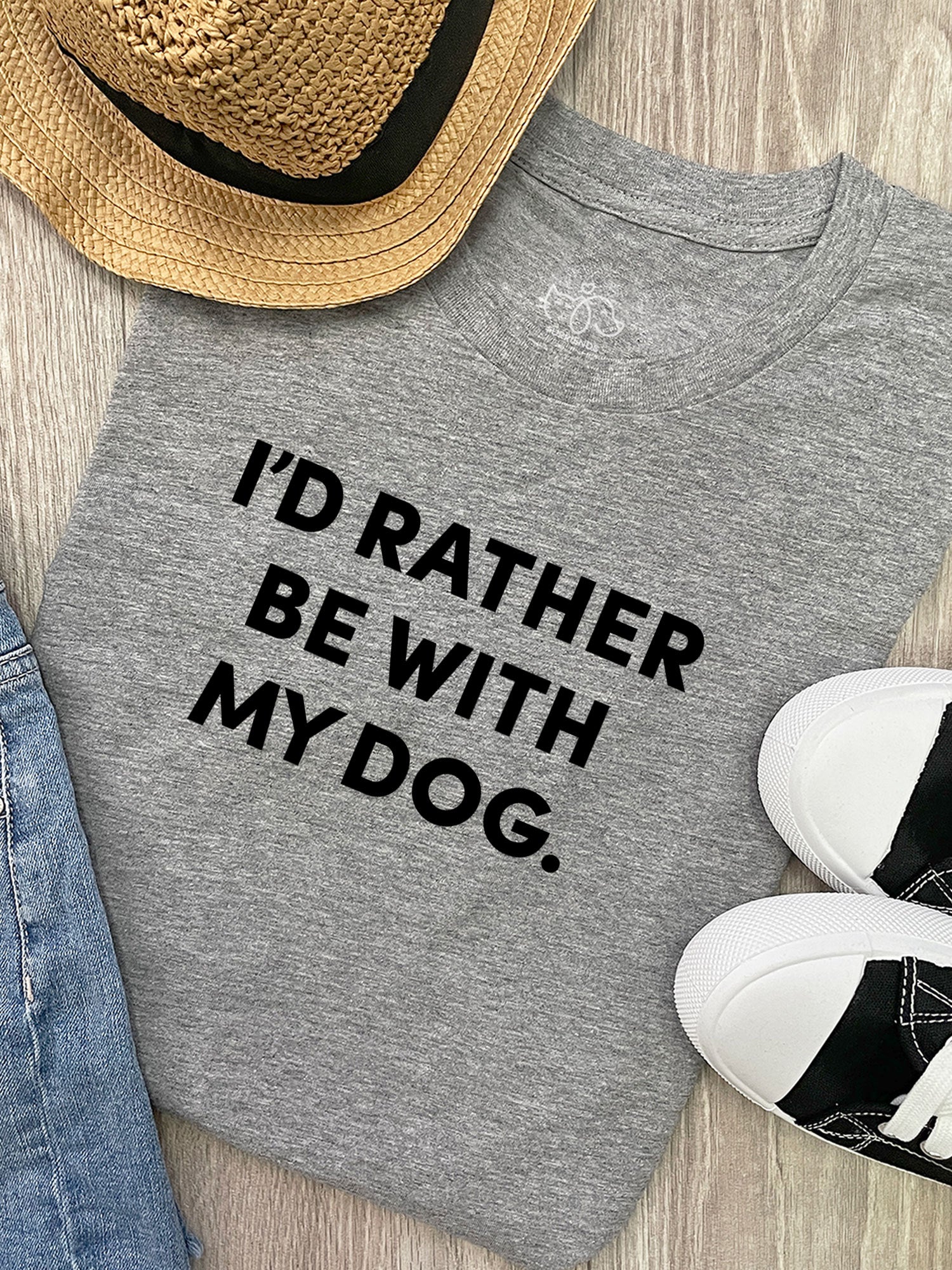 I'd Rather Be With My Dog. Ava Women's Regular Fit Tee