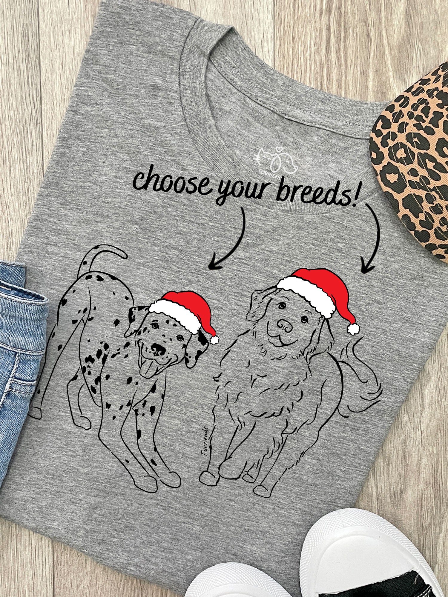 Christmas Edition Dual Breed Customisable Ava Women's Regular Fit Tee