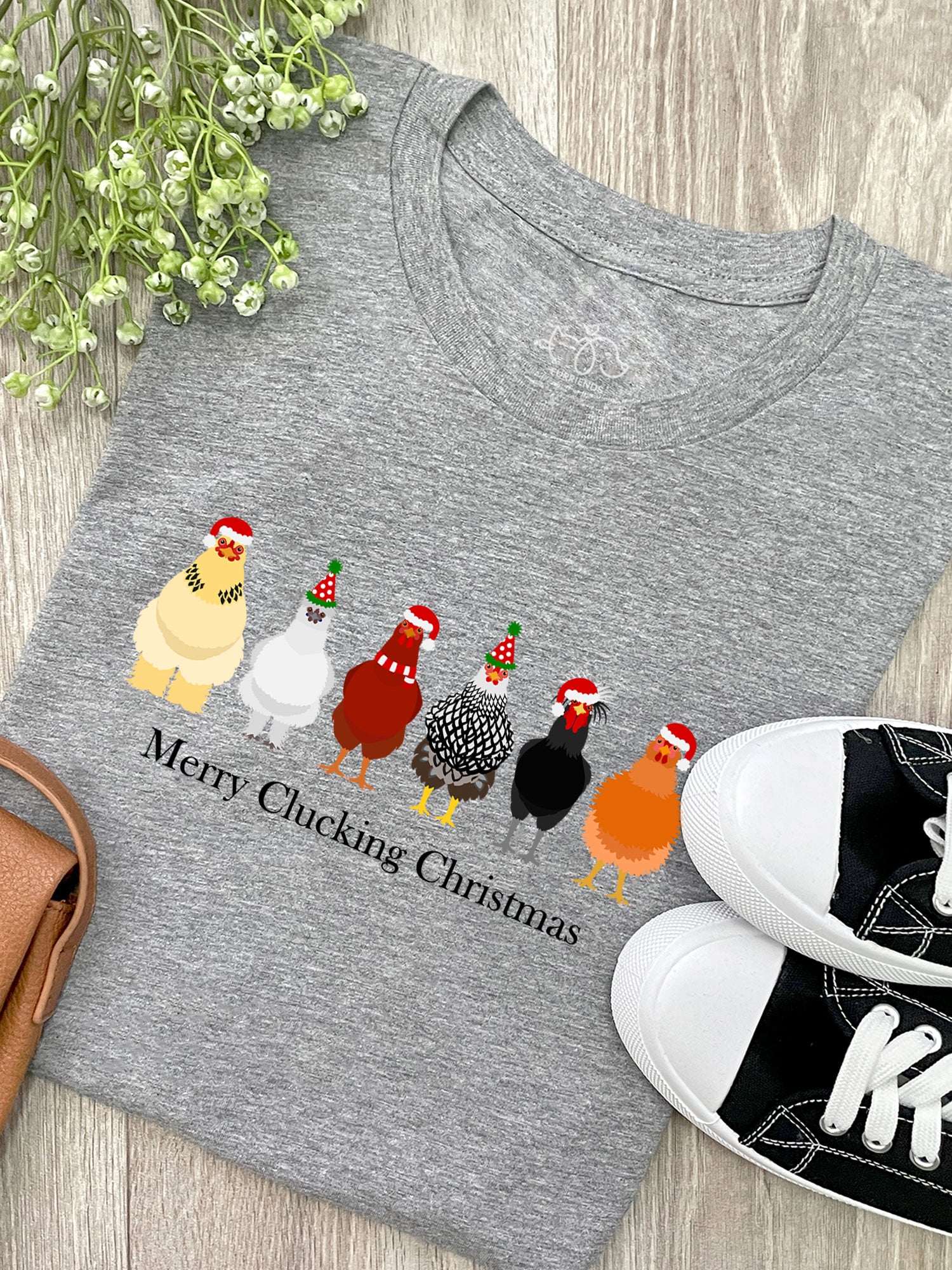 Merry Clucking Christmas Ava Women's Regular Fit Tee