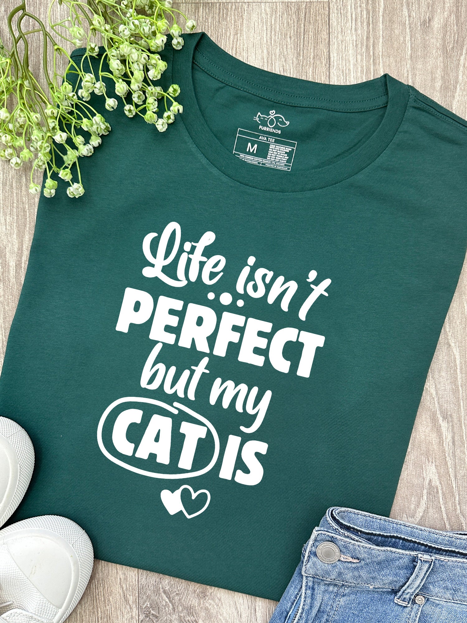 Life Isn't Perfect, But My Cat Is Ava Women's Regular Fit Tee