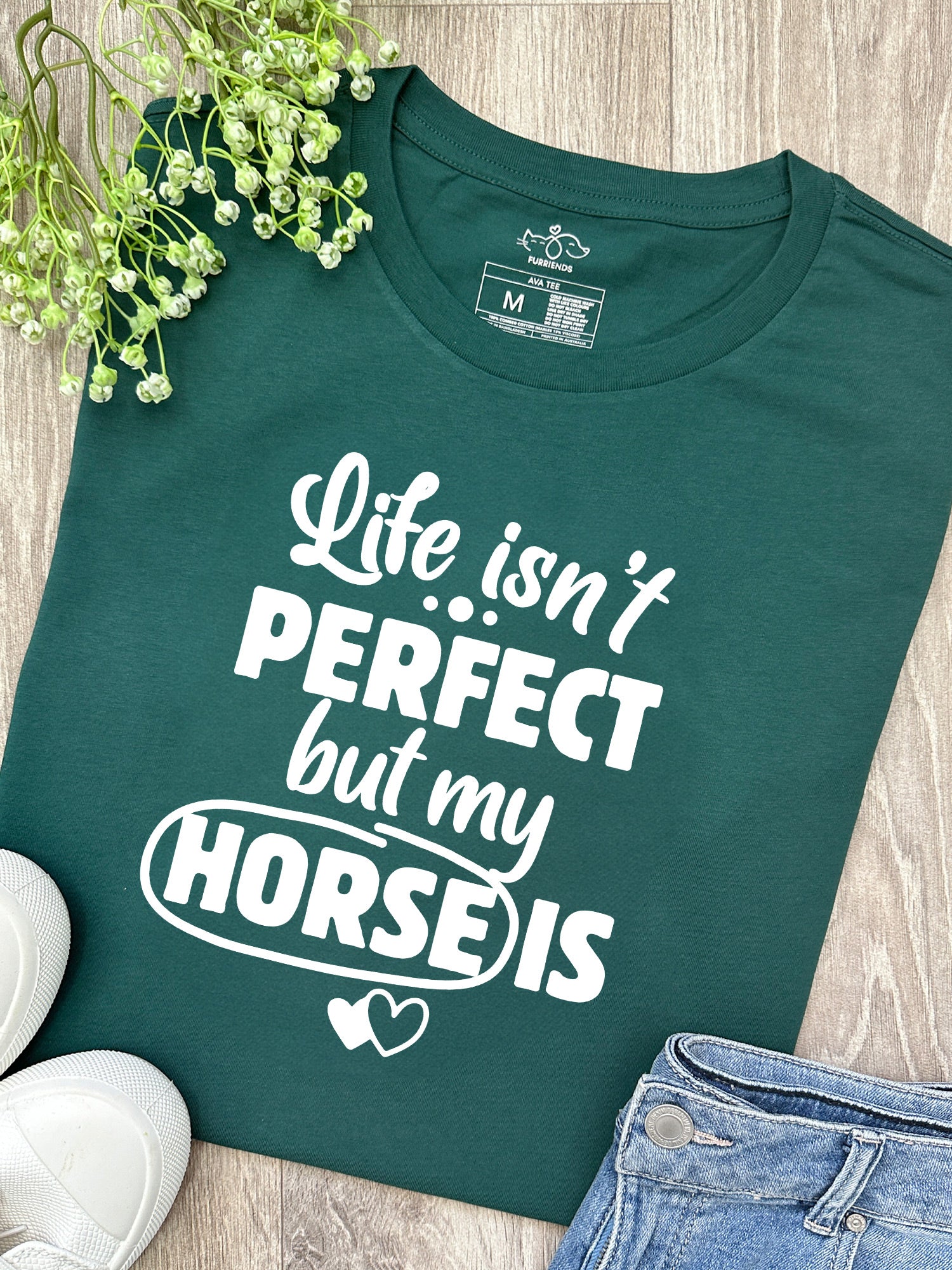 Life Isn't Perfect, But My Horse Is Ava Women's Regular Fit Tee