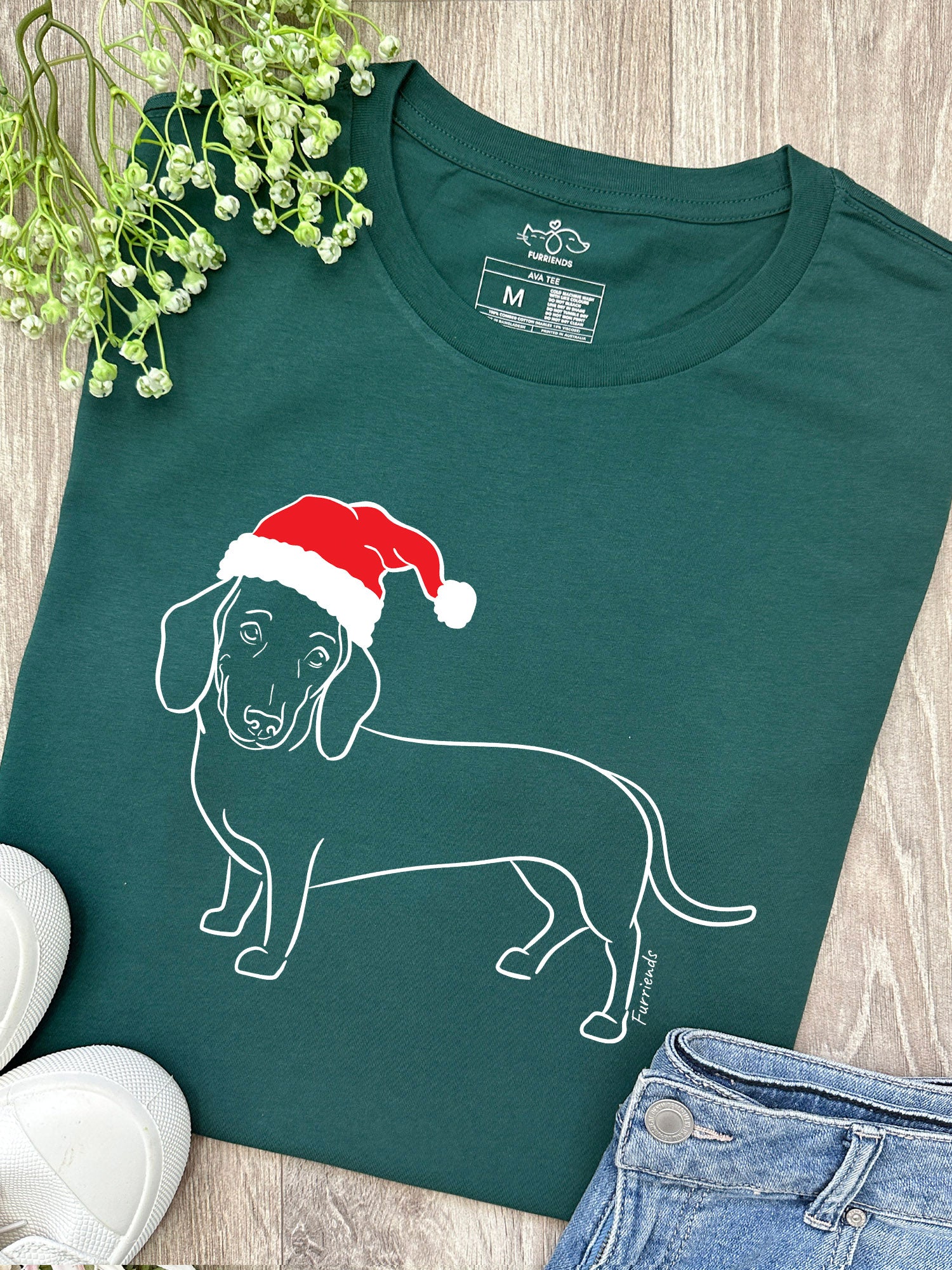 Dachshund Christmas Edition Ava Women's Regular Fit Tee