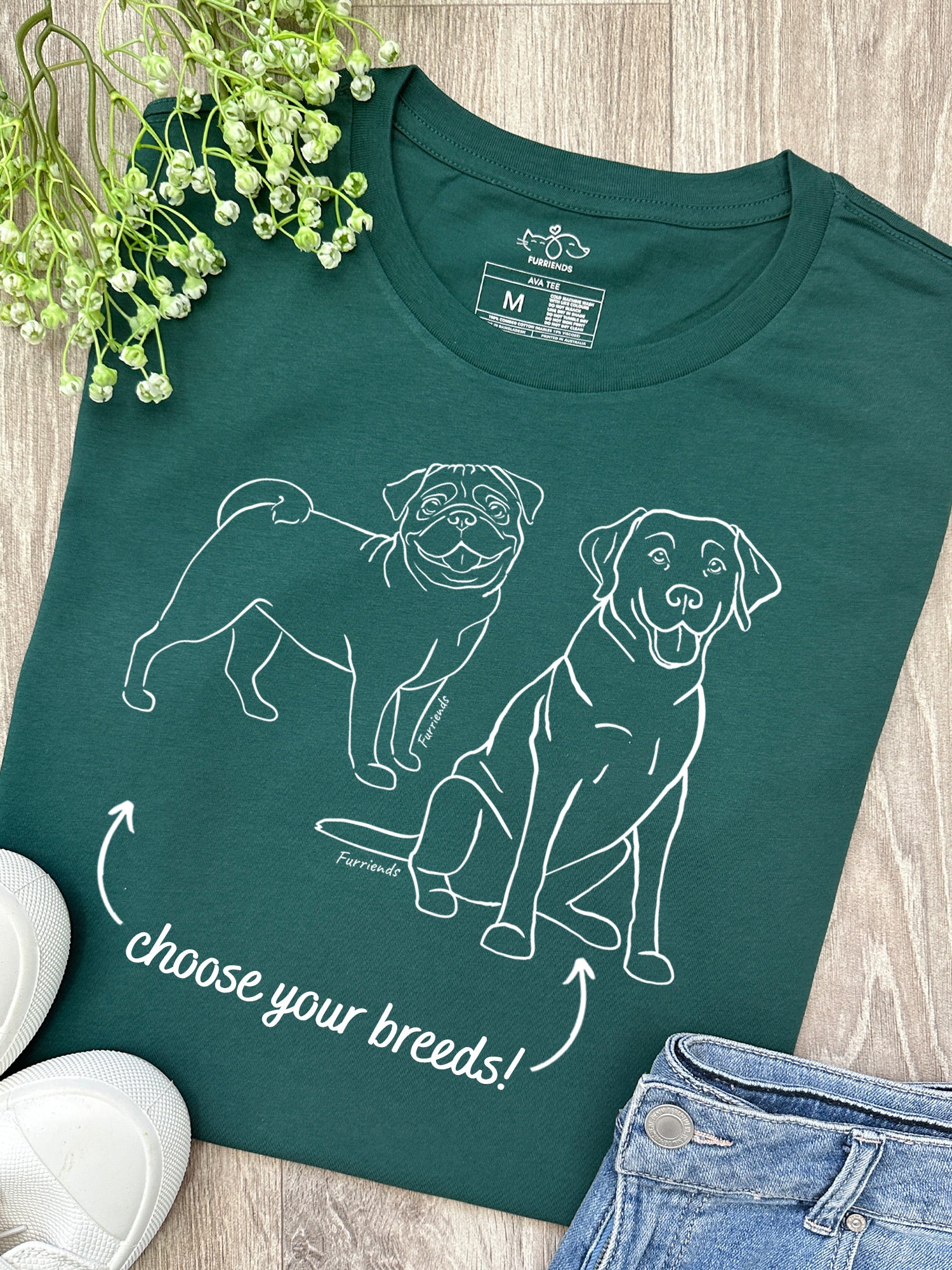 Dual Breed Customisable Ava Women's Regular Fit Tee