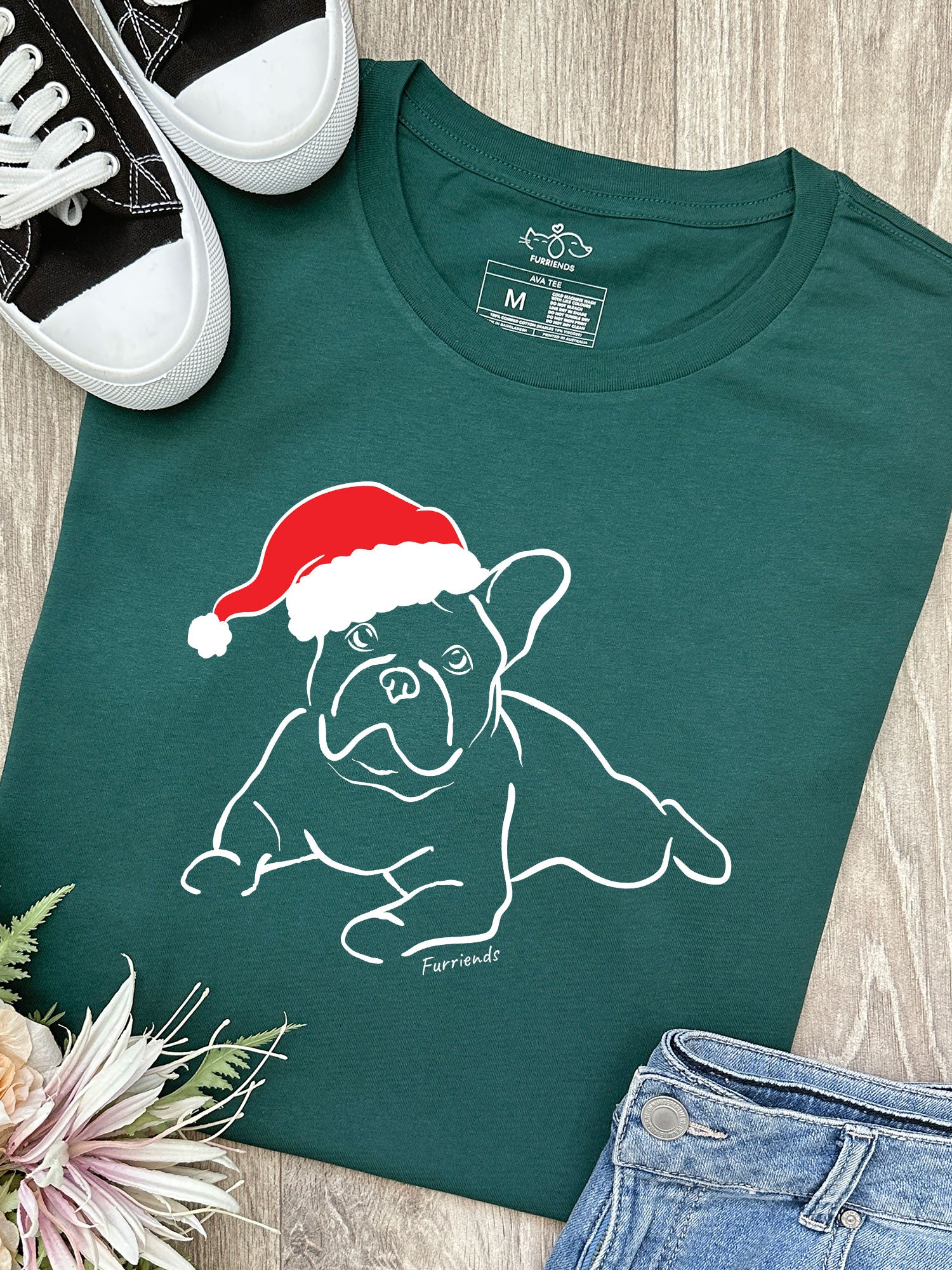 French Bulldog Christmas Edition Ava Women's Regular Fit Tee