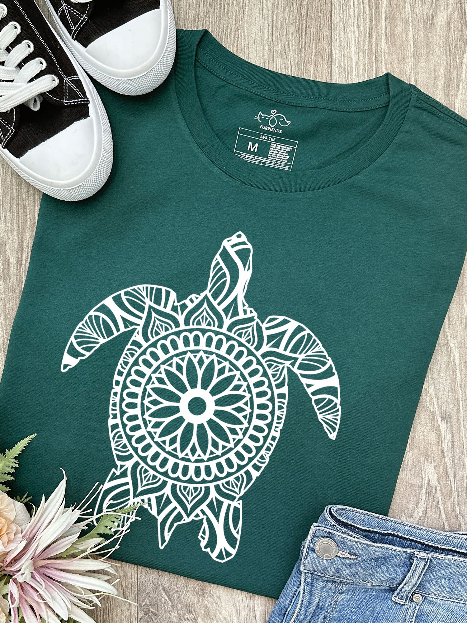 Turtle Mandala Ava Women's Regular Fit Tee