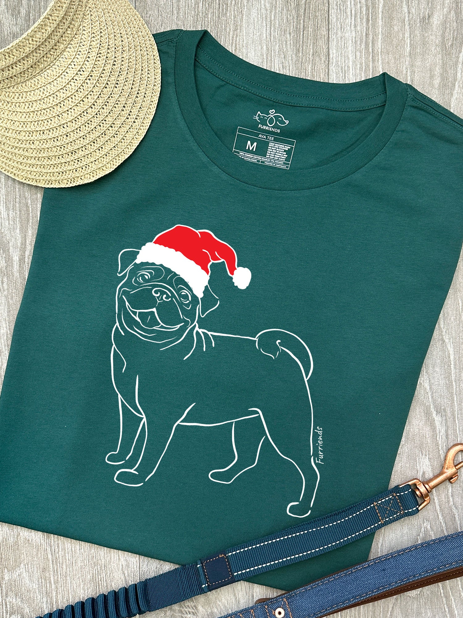 Pug Christmas Edition Ava Women's Regular Fit Tee