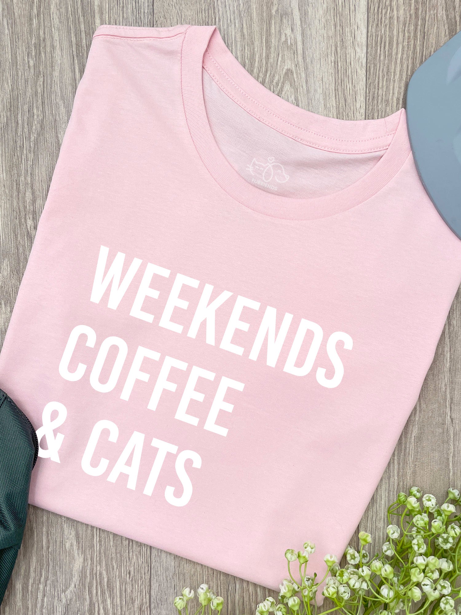 Weekends Coffee & Cats Ava Women's Regular Fit Tee