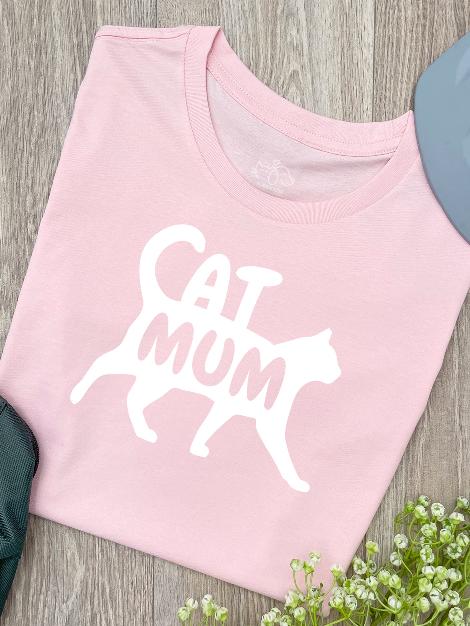 Cat Mum Silhouette Ava Women's Regular Fit Tee