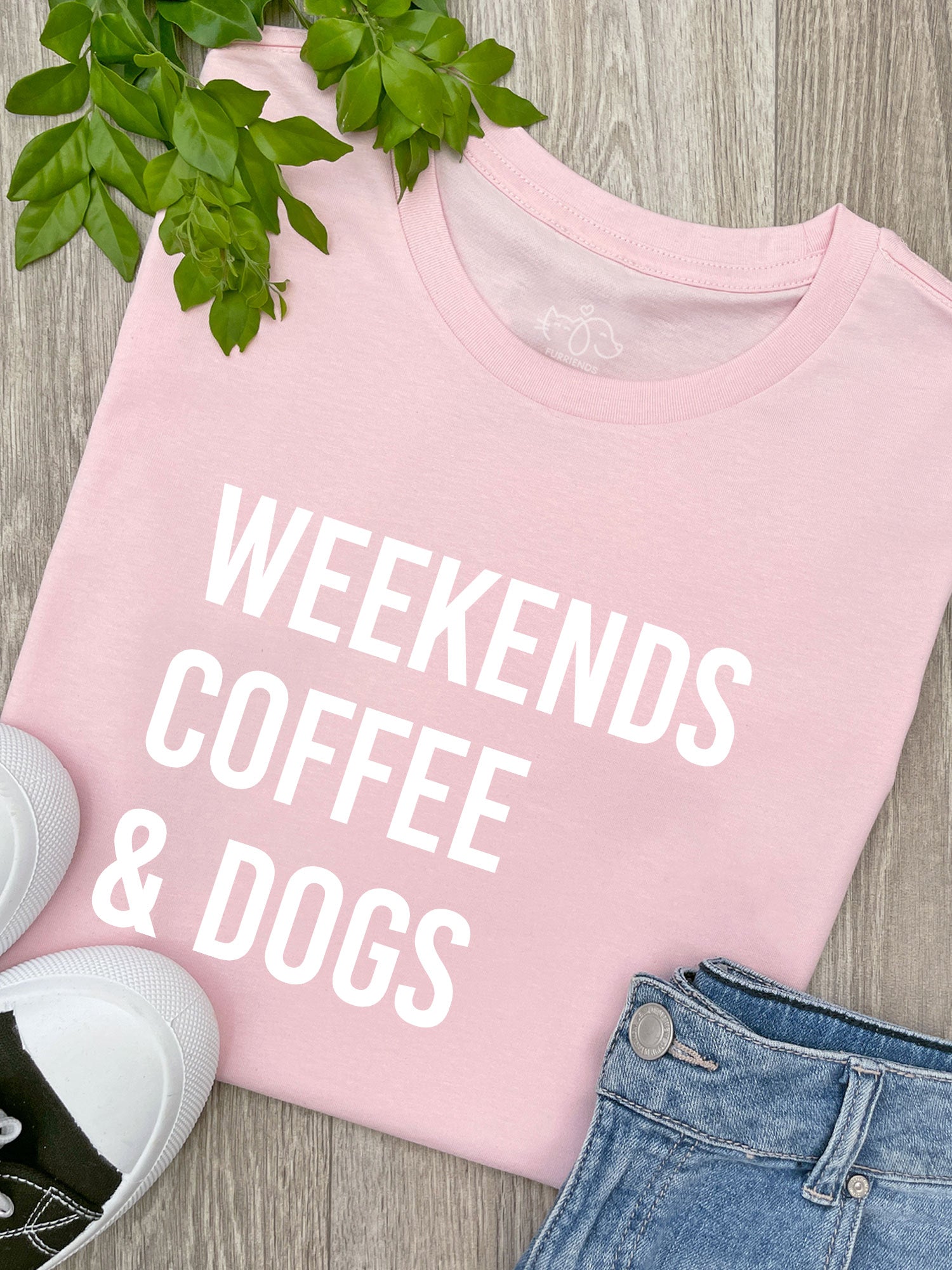 Weekends Coffee & Dogs Ava Women's Regular Fit Tee