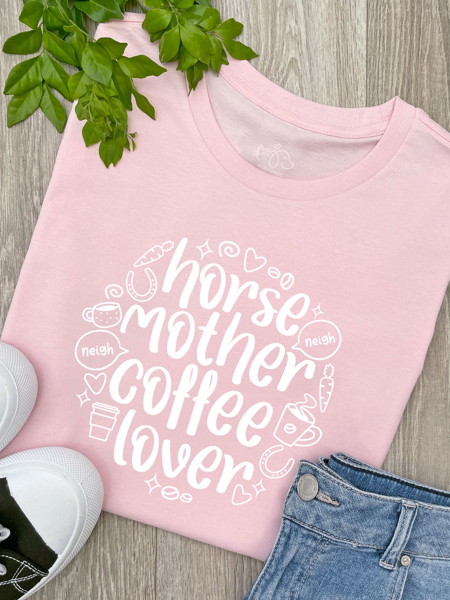 Horse Mother Coffee Lover Ava Women's Regular Fit Tee