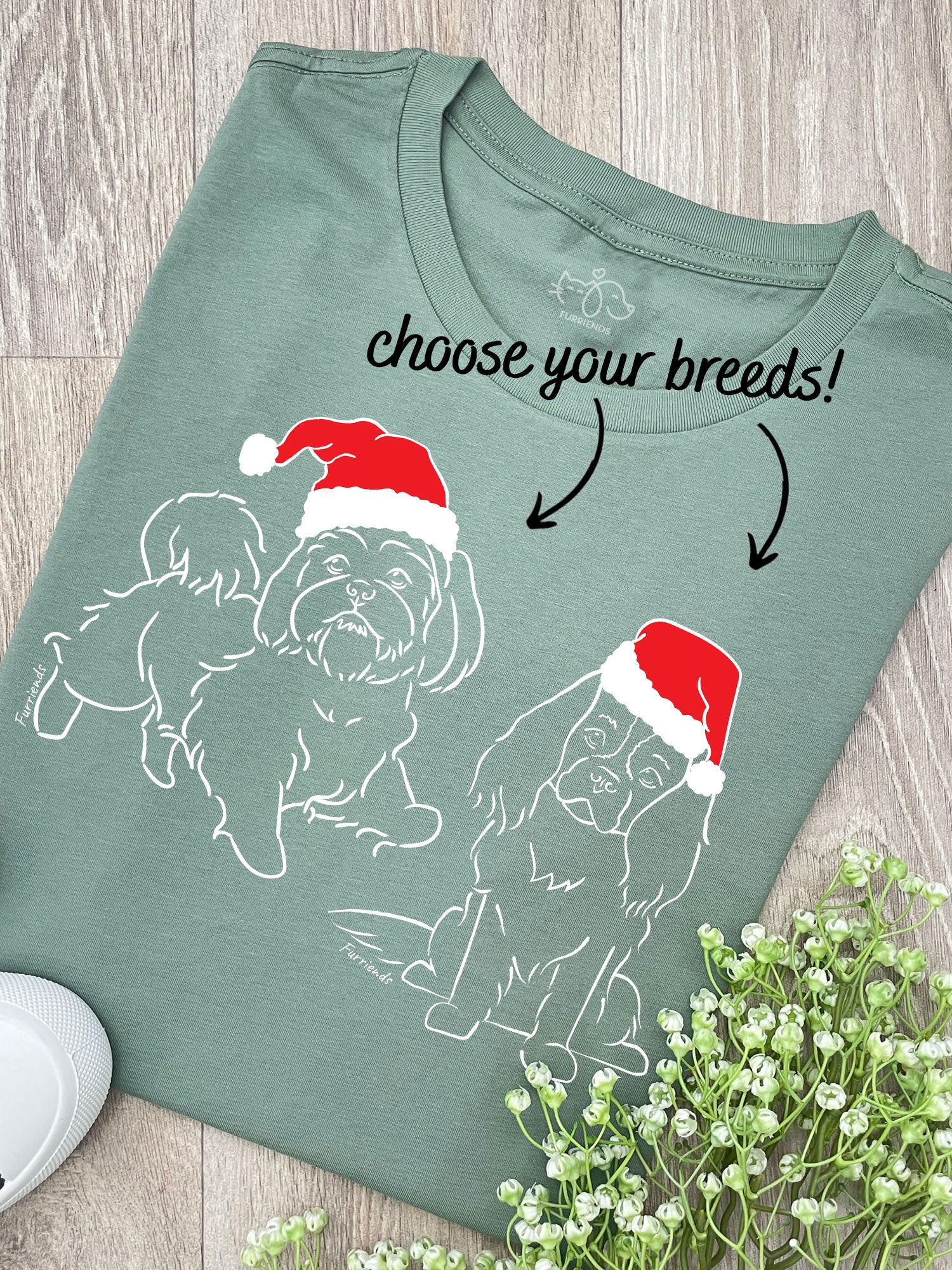 Christmas Edition Dual Breed Customisable Ava Women's Regular Fit Tee