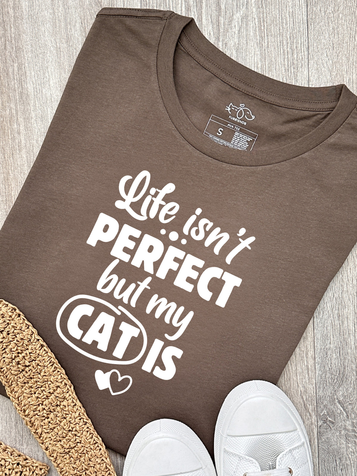 Life Isn&#39;t Perfect, But My Cat Is Ava Women&#39;s Regular Fit Tee