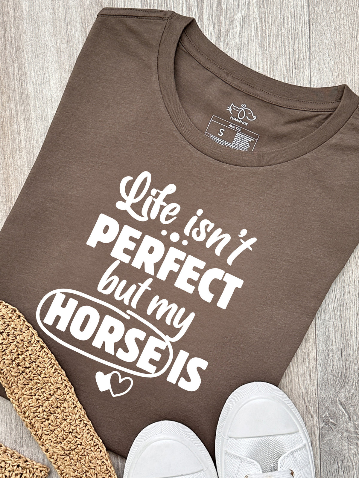 Life Isn&#39;t Perfect, But My Horse Is Ava Women&#39;s Regular Fit Tee