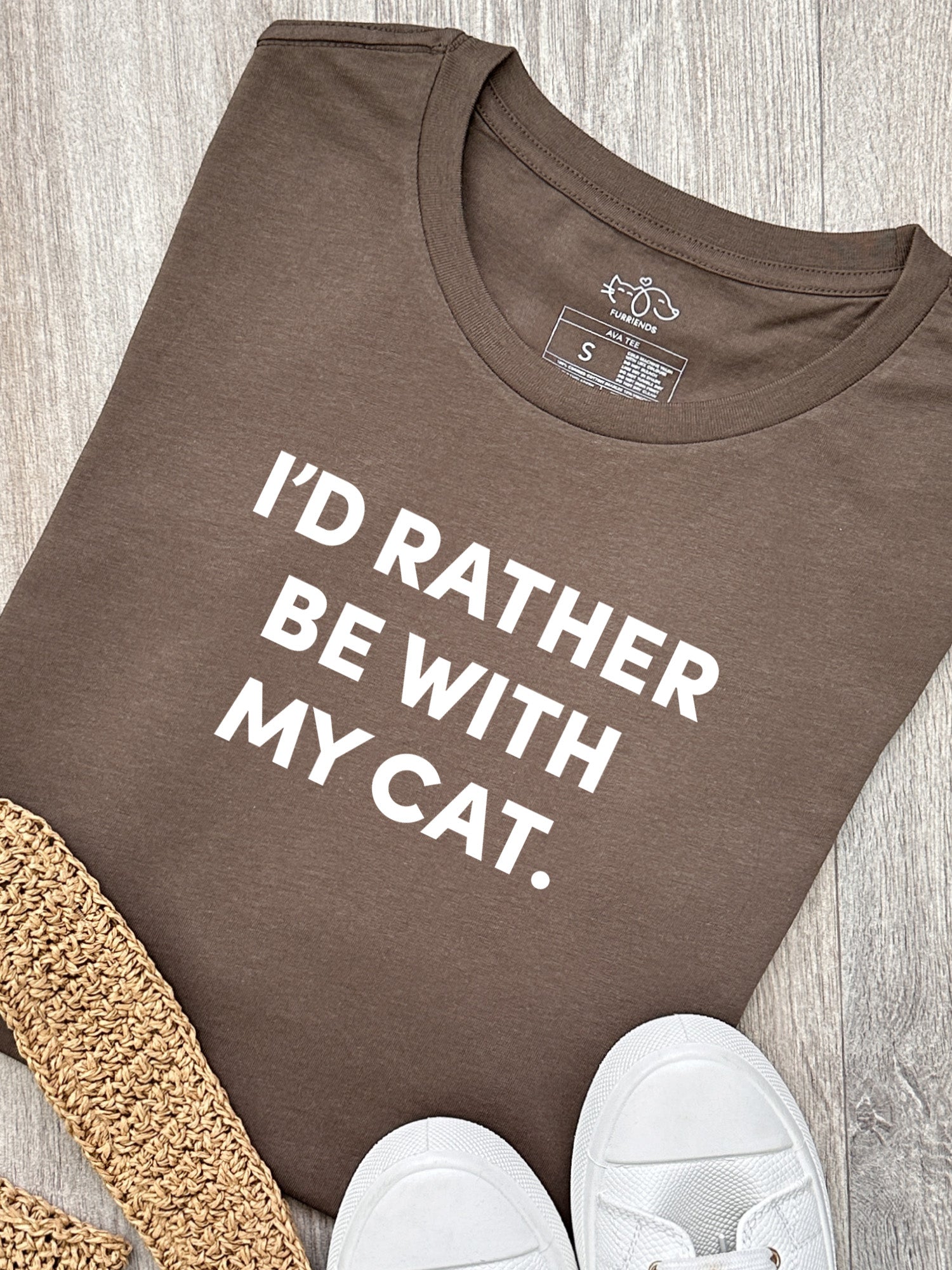 I'd Rather Be With My Cat. Ava Women's Regular Fit Tee