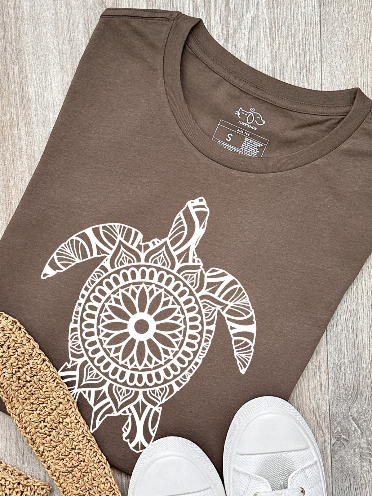 Turtle Mandala Ava Women&#39;s Regular Fit Tee