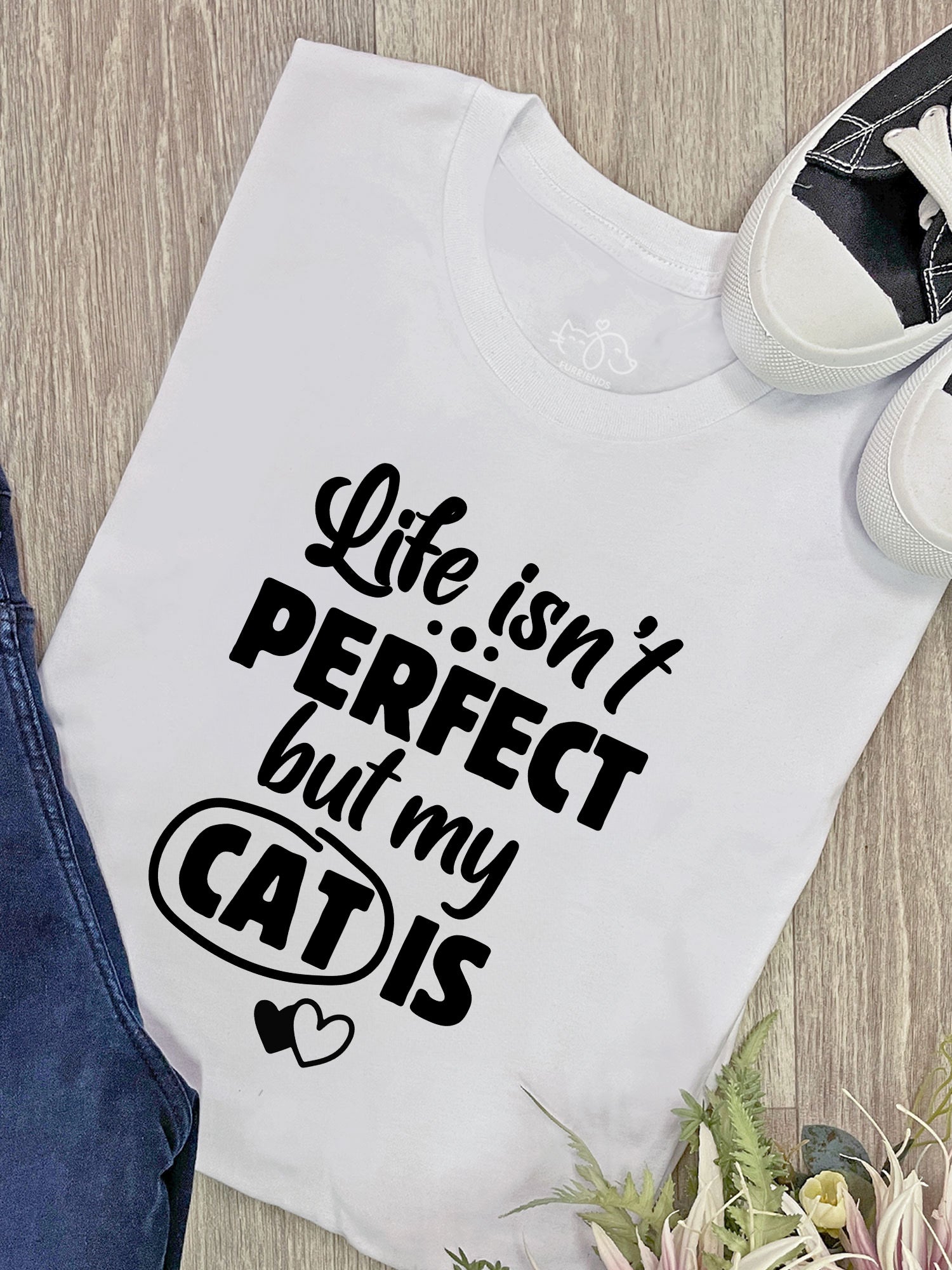 Life Isn't Perfect, But My Cat Is Ava Women's Regular Fit Tee