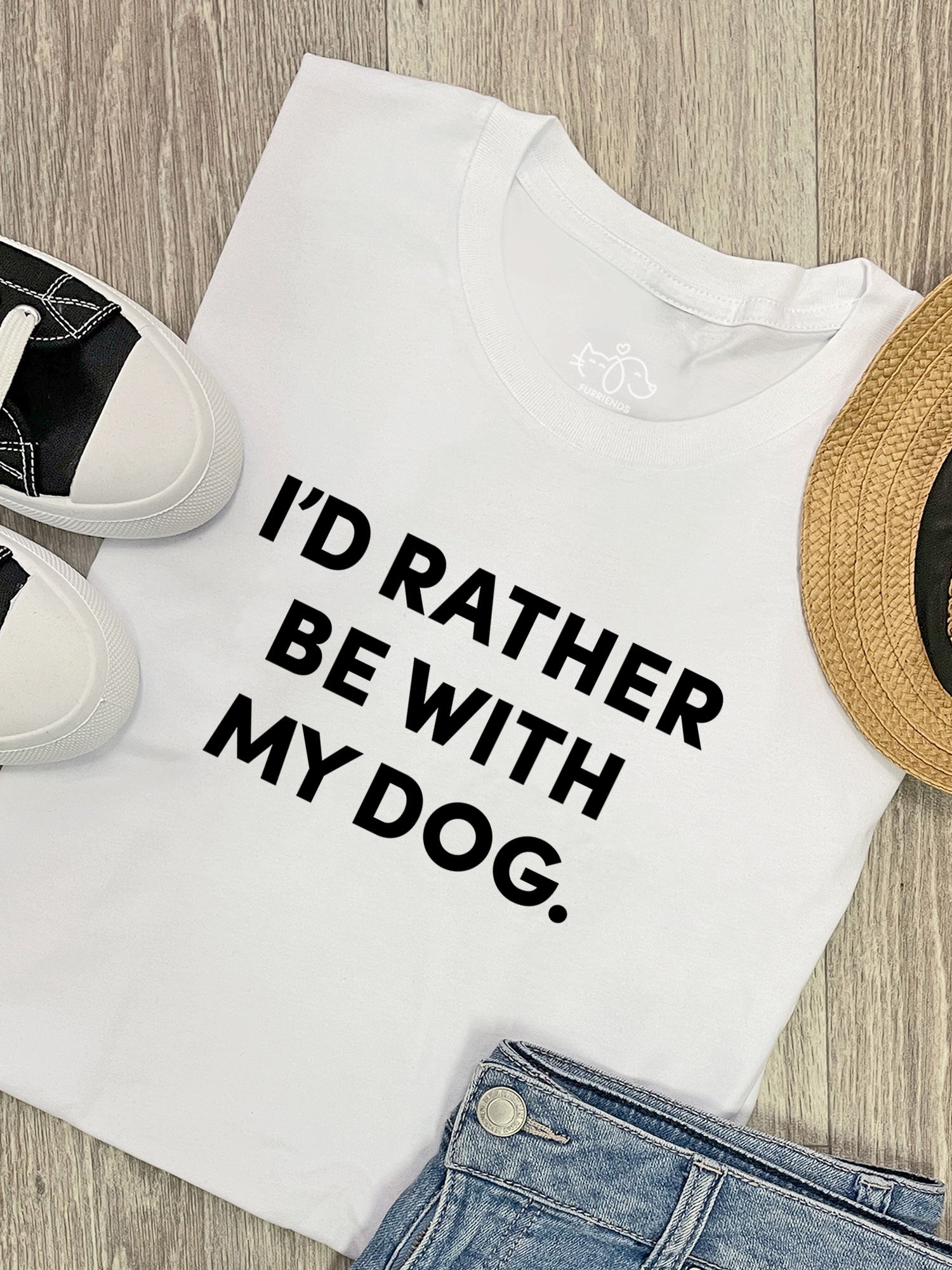 I'd Rather Be With My Dog. Ava Women's Regular Fit Tee