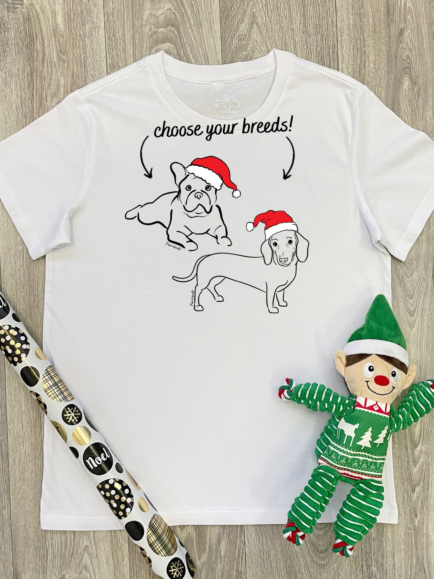 Christmas Edition Dual Breed Customisable Ava Women's Regular Fit Tee