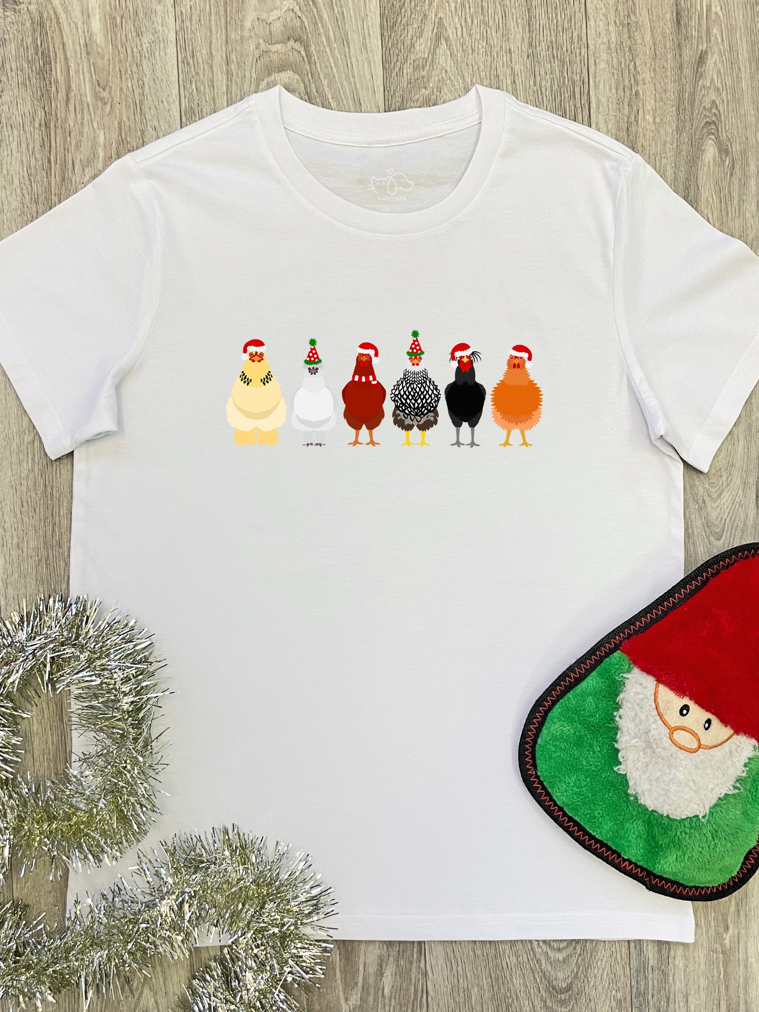 Merry Clucking Christmas Ava Women's Regular Fit Tee