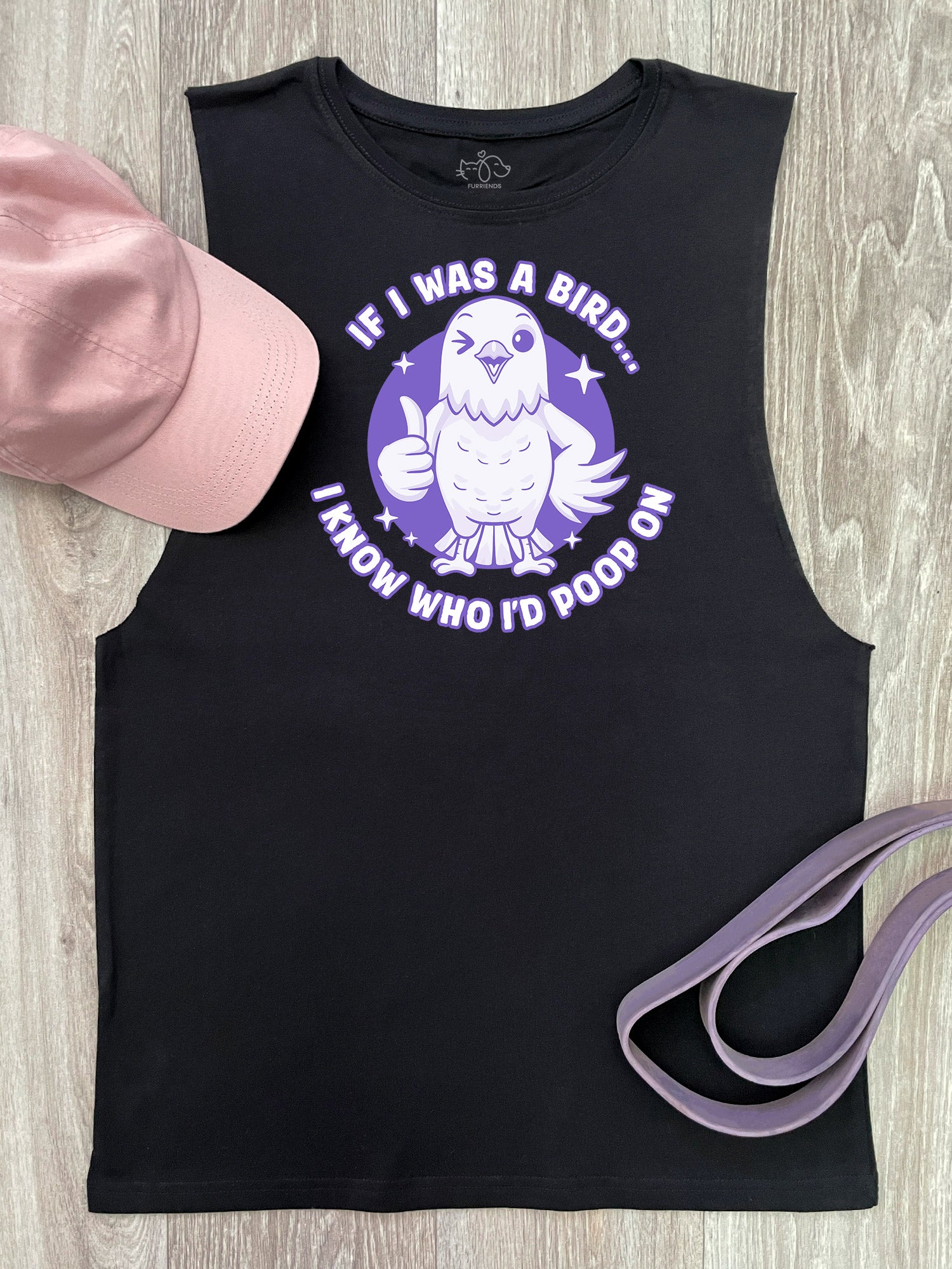 If I Was A Bird Axel Drop Armhole Muscle Tank