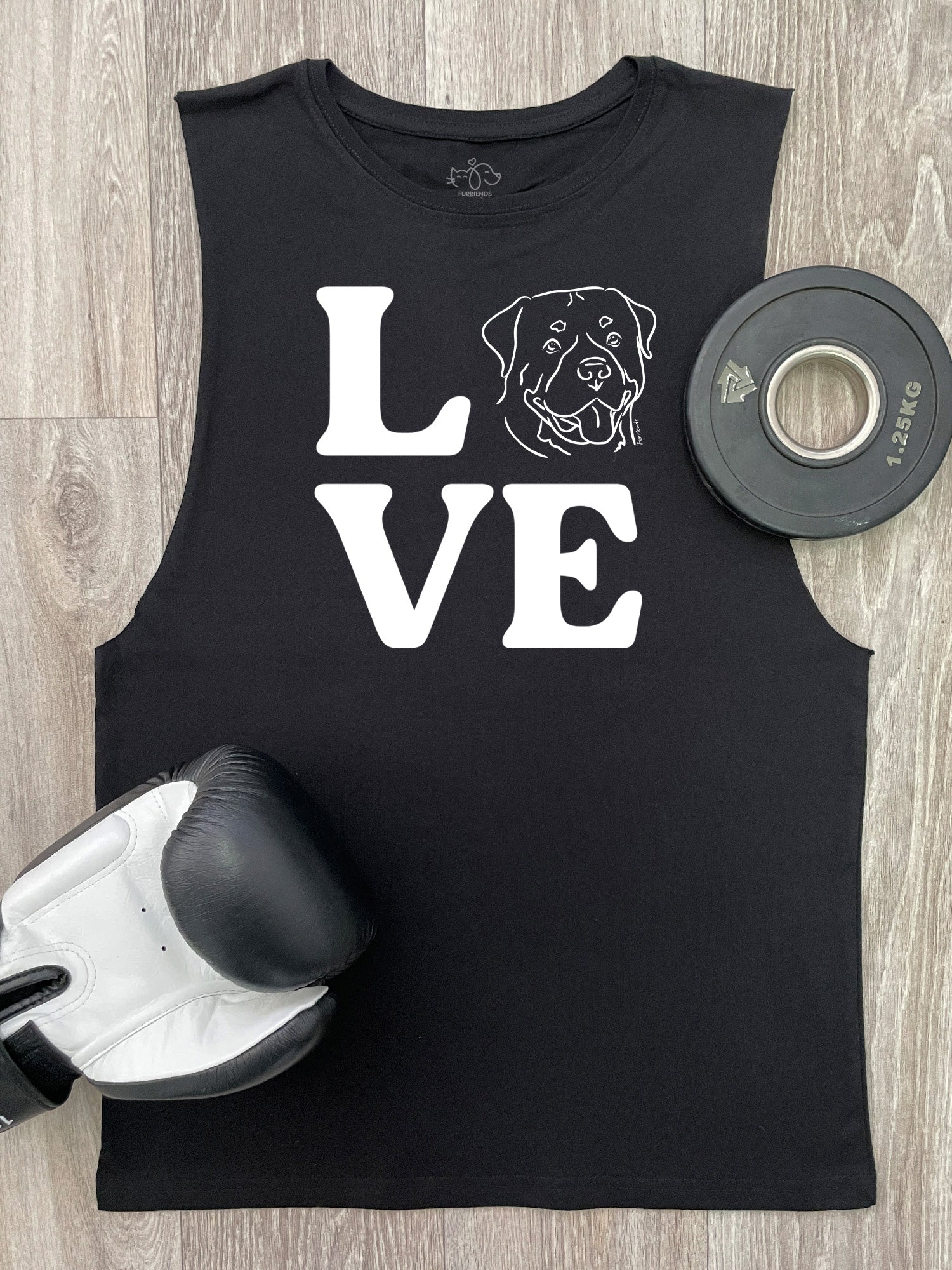 Customisable Breed LOVE Axel Drop Armhole Muscle Tank