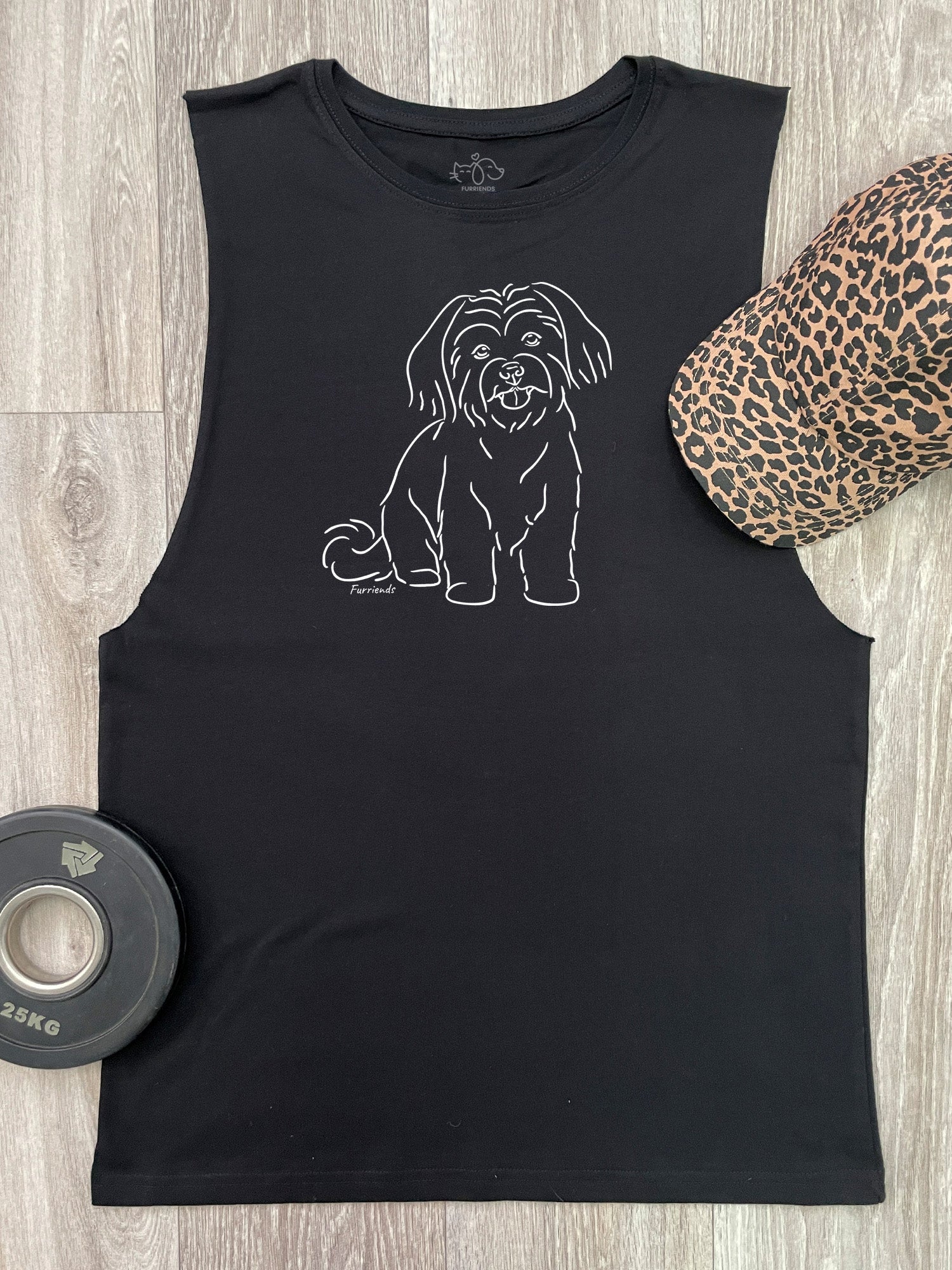 Maltese Terrier Axel Drop Armhole Muscle Tank