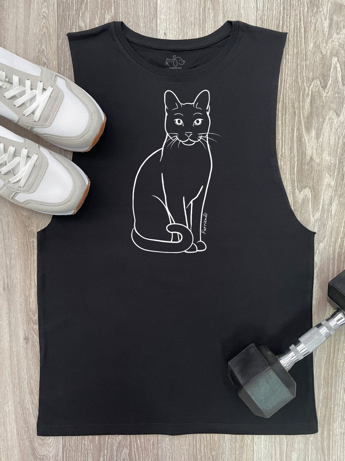 Russian Blue Axel Drop Armhole Muscle Tank