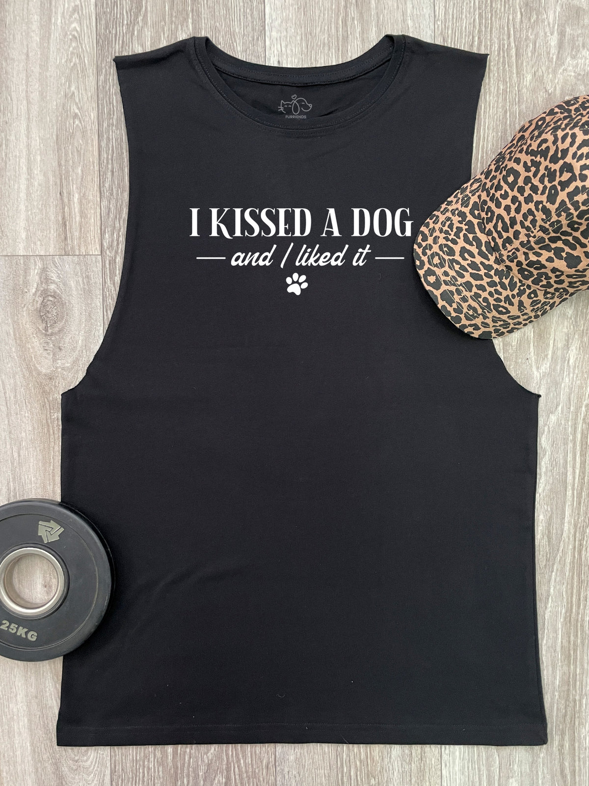 I Kissed A Dog And I Liked It Axel Drop Armhole Muscle Tank