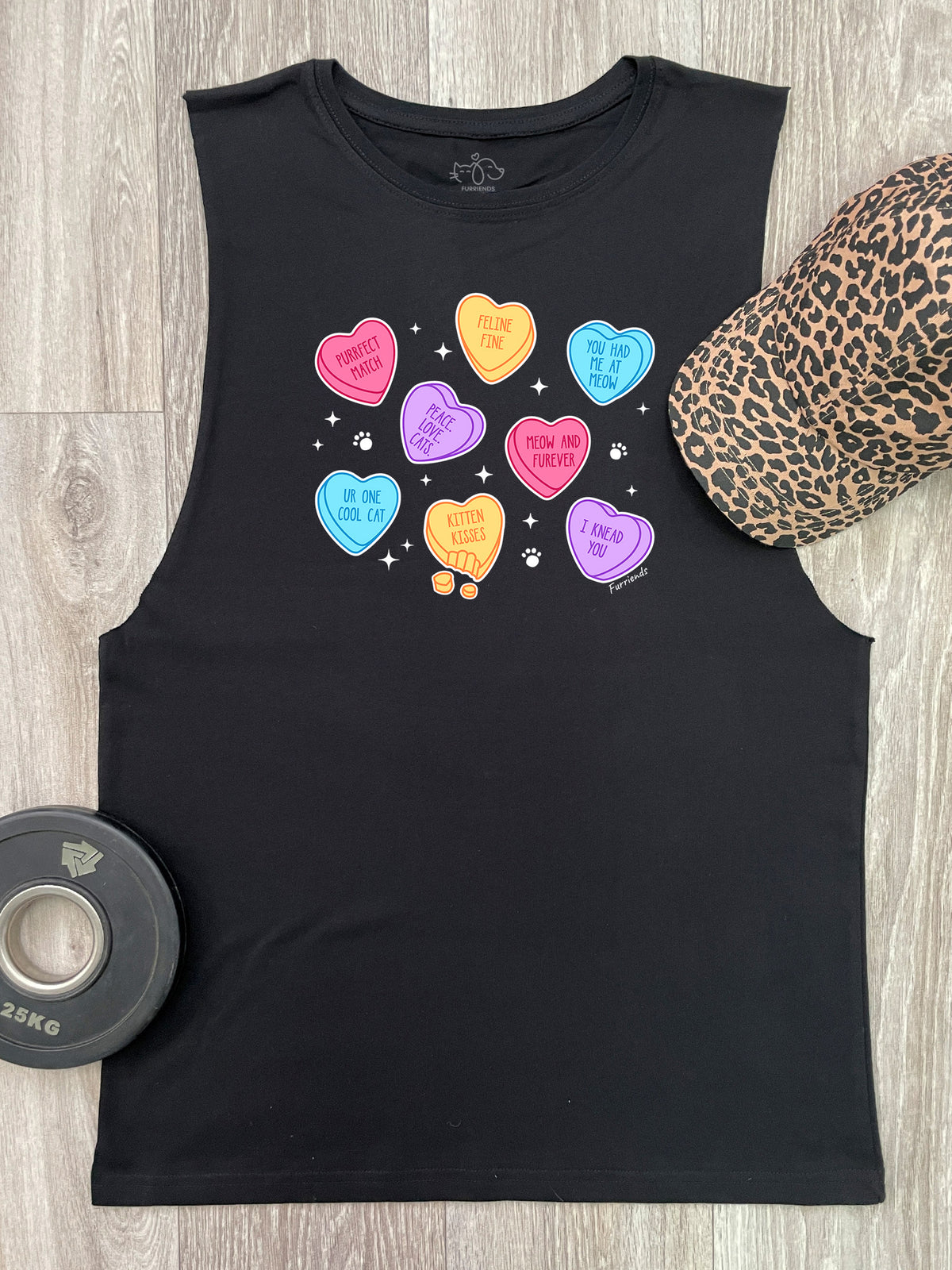 Candy Hearts - Cat Axel Drop Armhole Muscle Tank