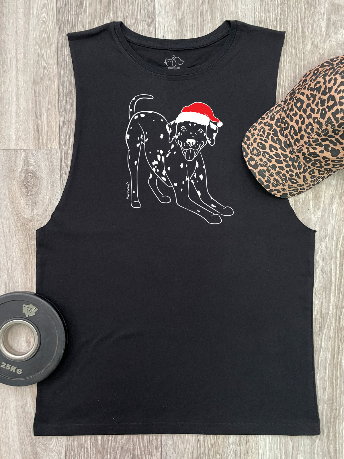 Dalmatian Christmas Edition Axel Drop Armhole Muscle Tank