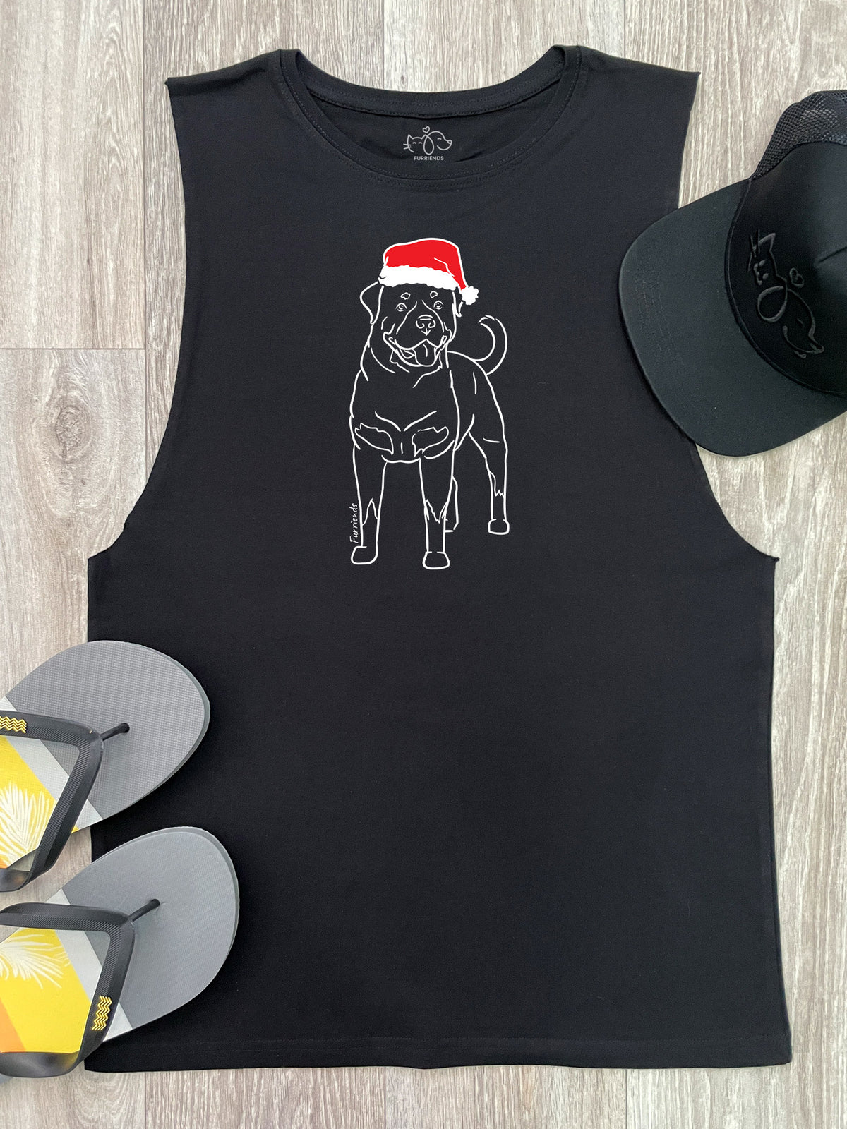 Rottweiler Christmas Edition Axel Drop Armhole Muscle Tank