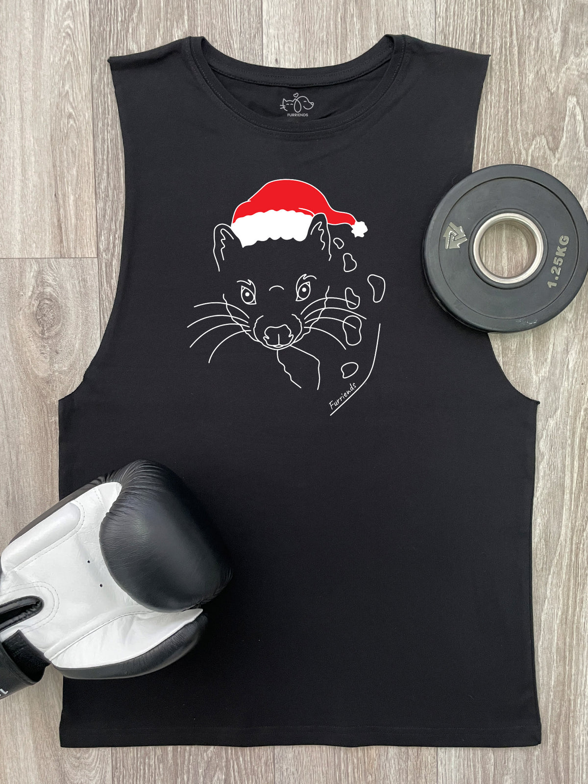 Spotted-Tailed Quoll Christmas Edition Axel Drop Armhole Muscle Tank