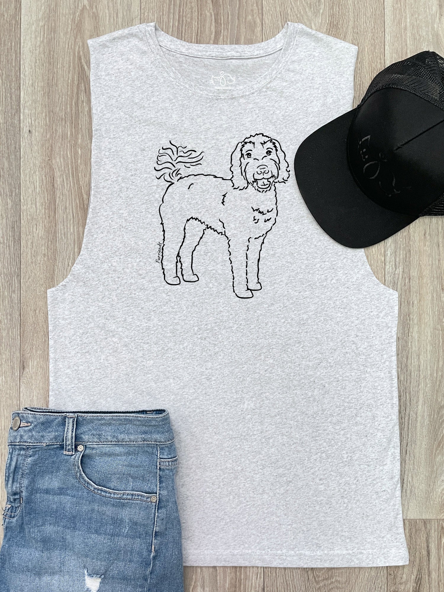 Labradoodle Axel Drop Armhole Muscle Tank