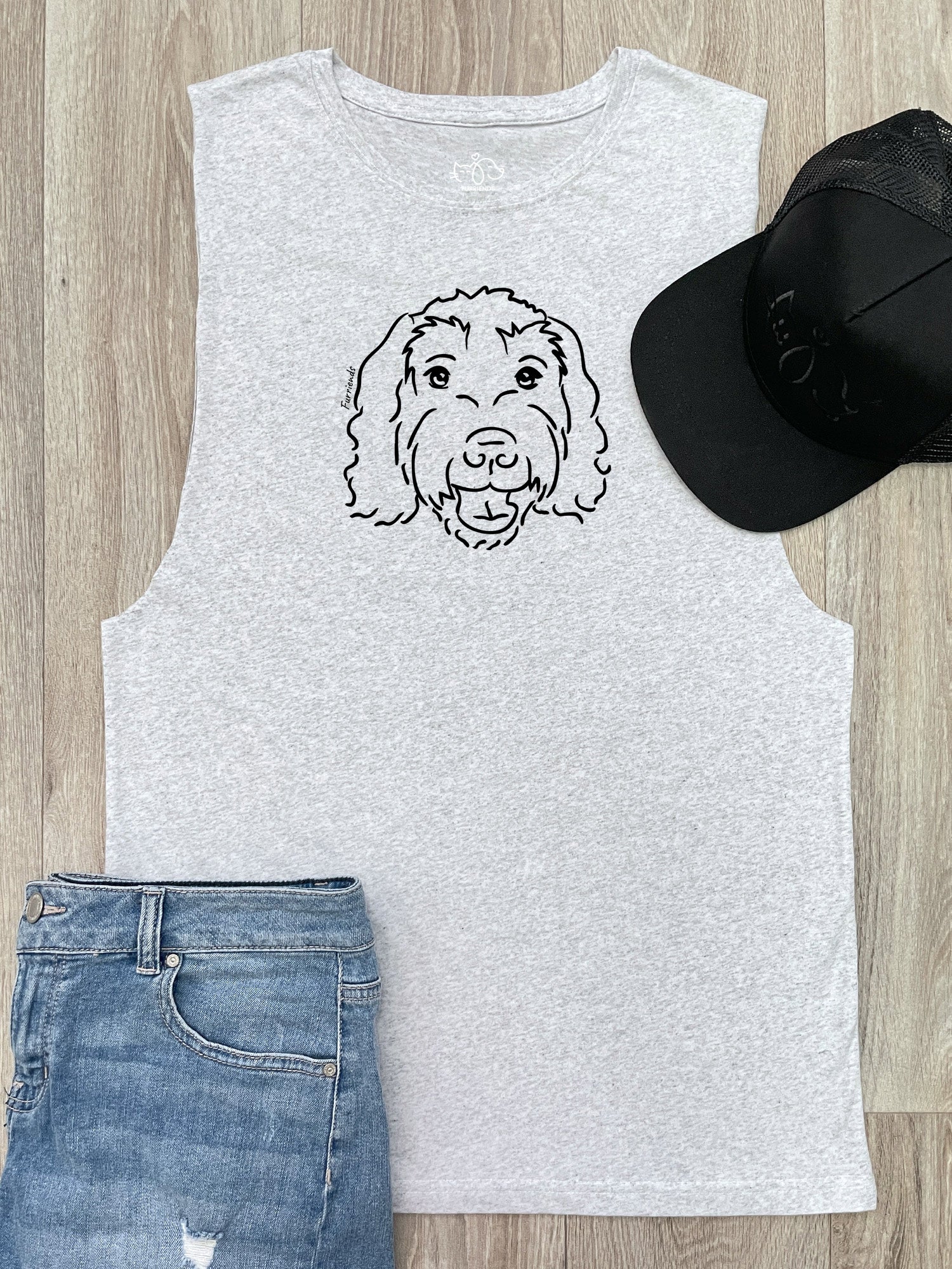 Labradoodle Axel Drop Armhole Muscle Tank