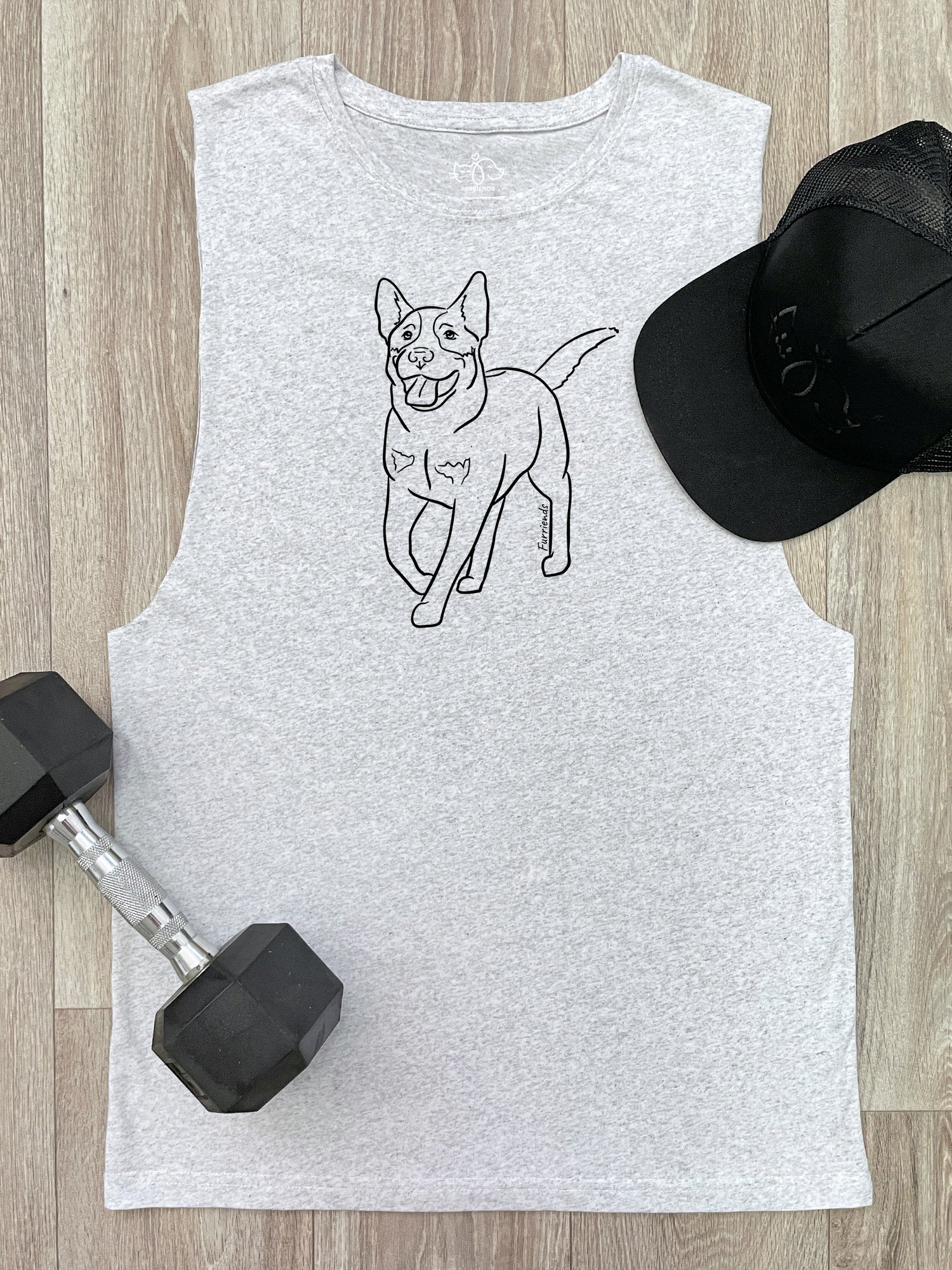 Australian Cattle Dog Axel Drop Armhole Muscle Tank