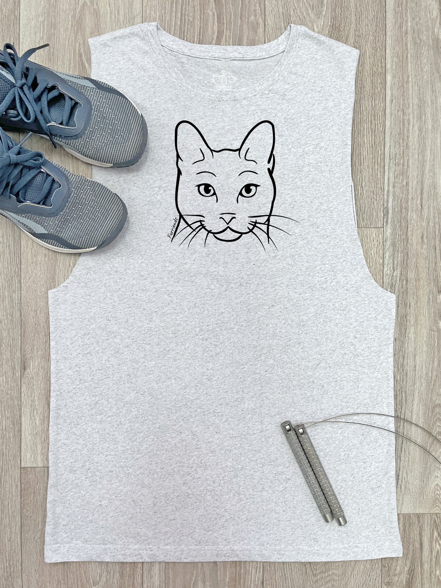 Russian Blue Axel Drop Armhole Muscle Tank