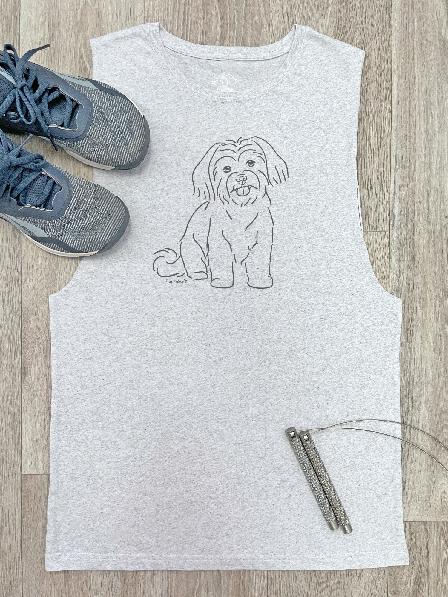 Maltese Terrier Axel Drop Armhole Muscle Tank