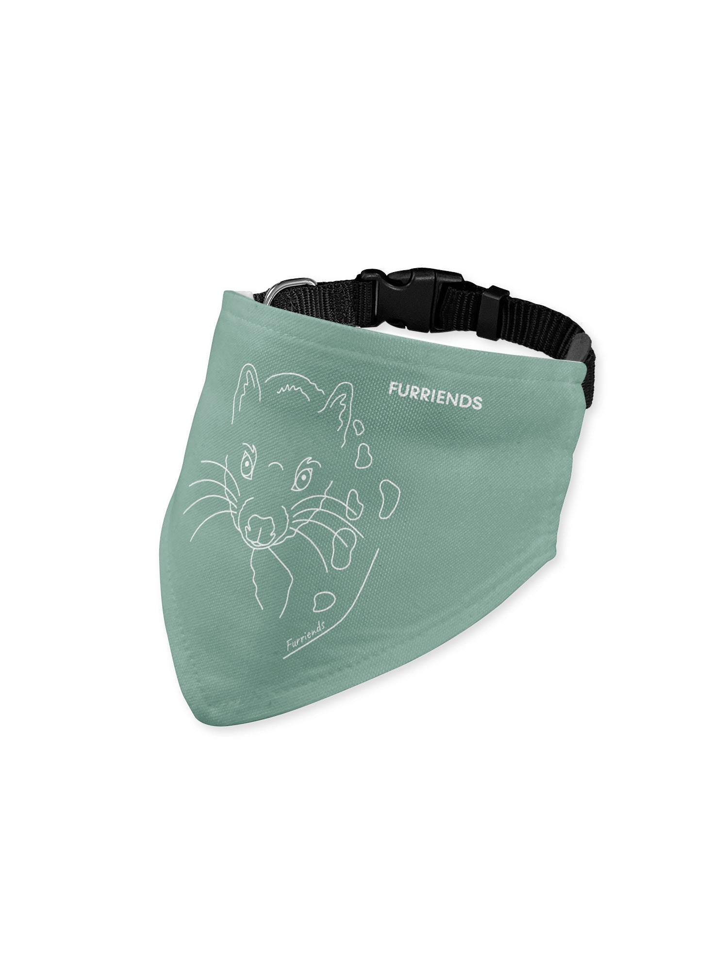 Spotted-Tailed Quoll Reversible Dog Bandana With Collar