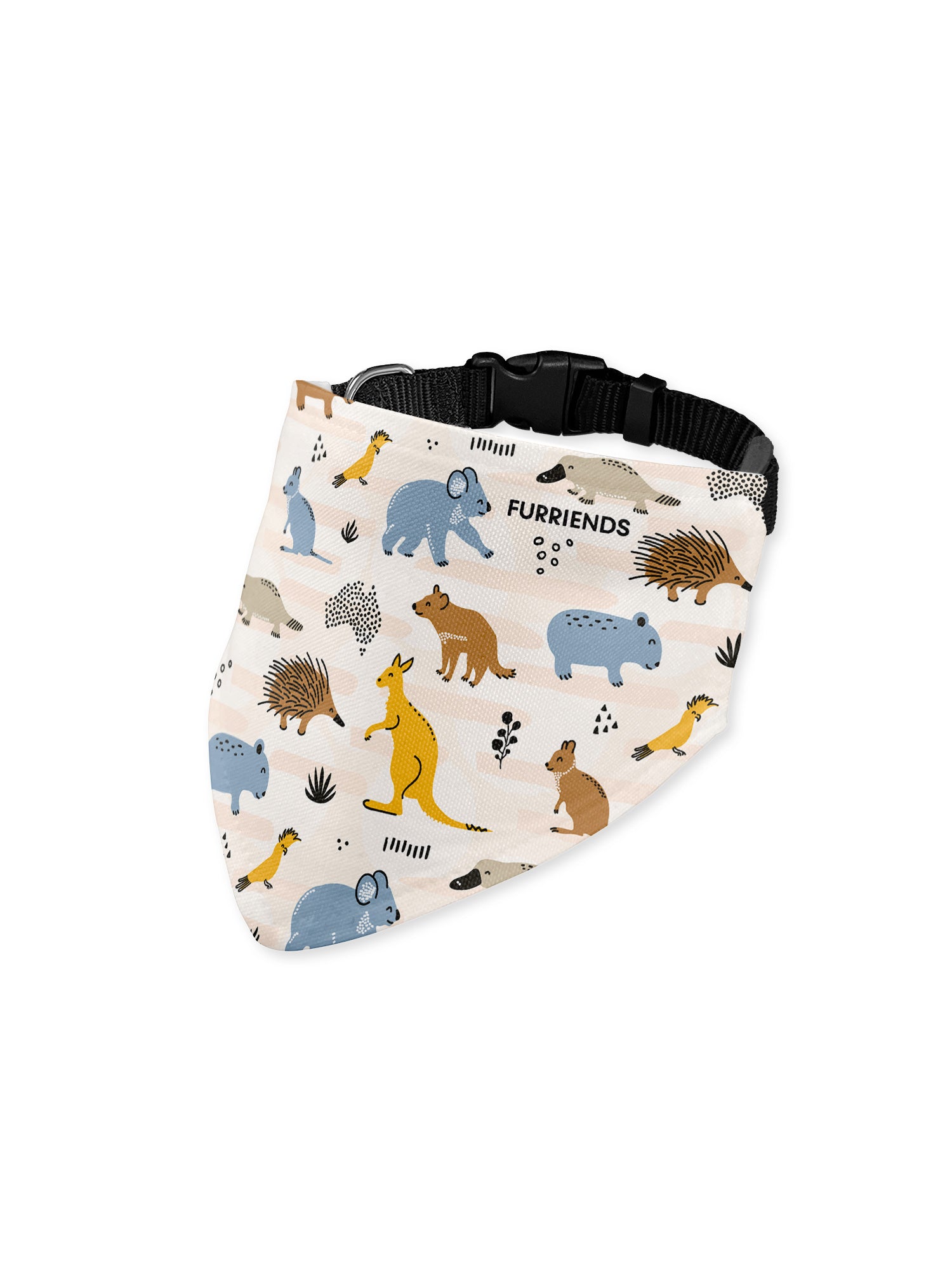 Kookaburra Reversible Dog Bandana With Collar