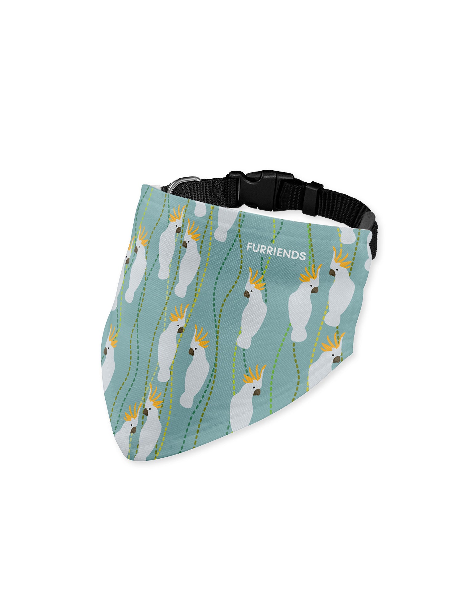 Kookaburra Reversible Dog Bandana With Collar