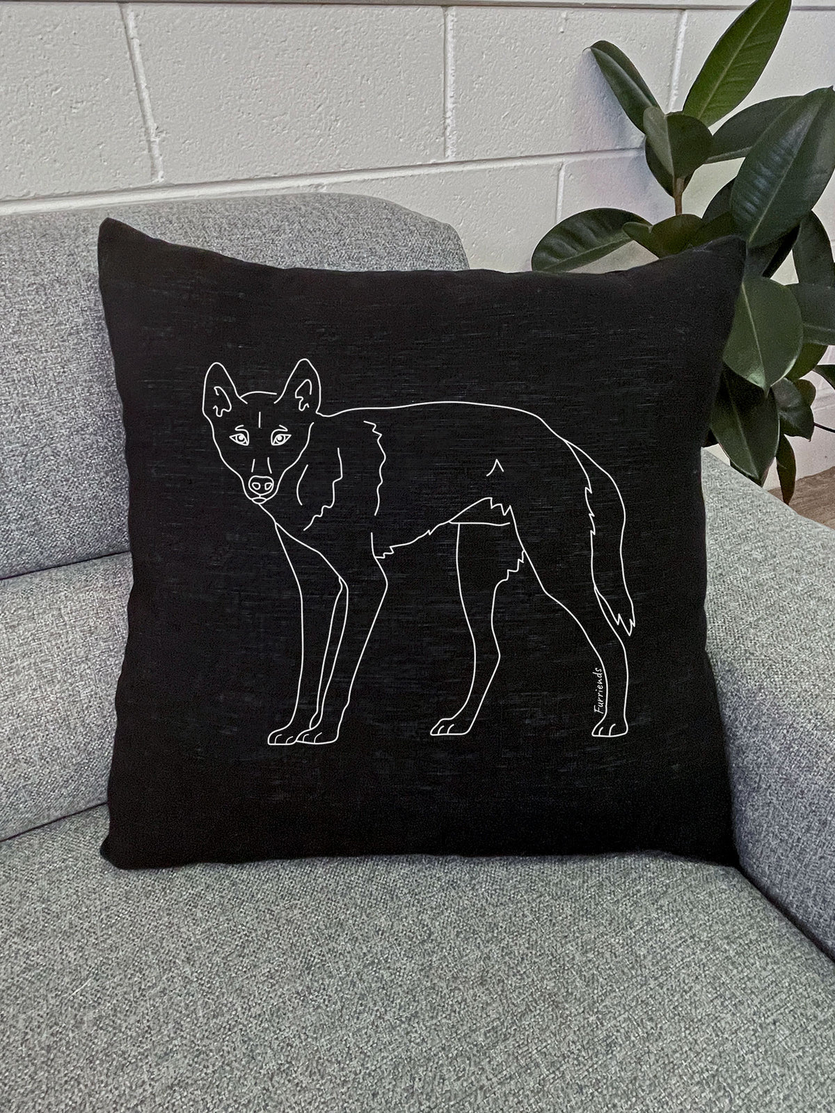 Dingo Linen Cushion Cover