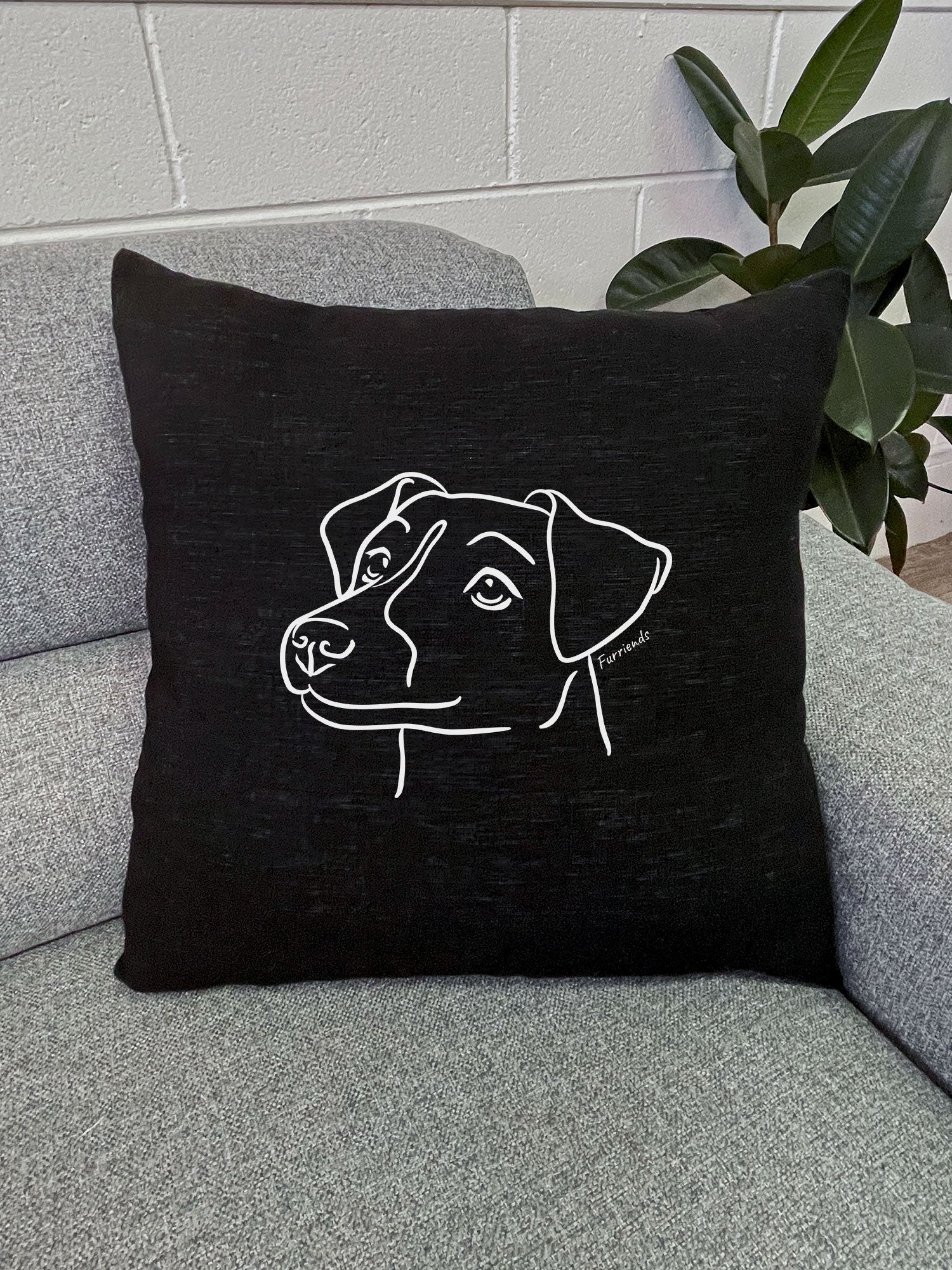 Jack Russell Terrier (Smooth Coat) Linen Cushion Cover