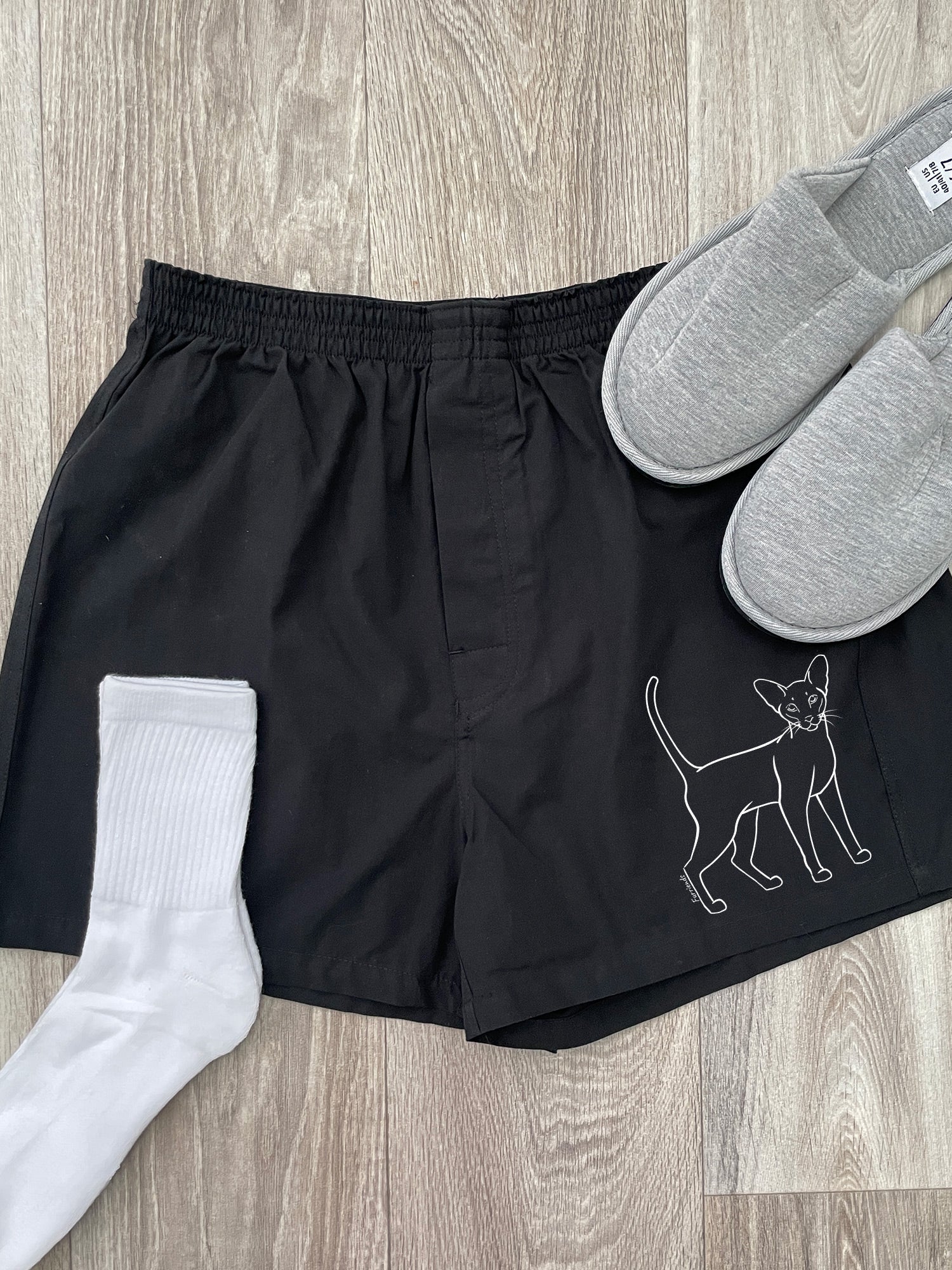 Siamese Finley Cotton Boxer Shorts