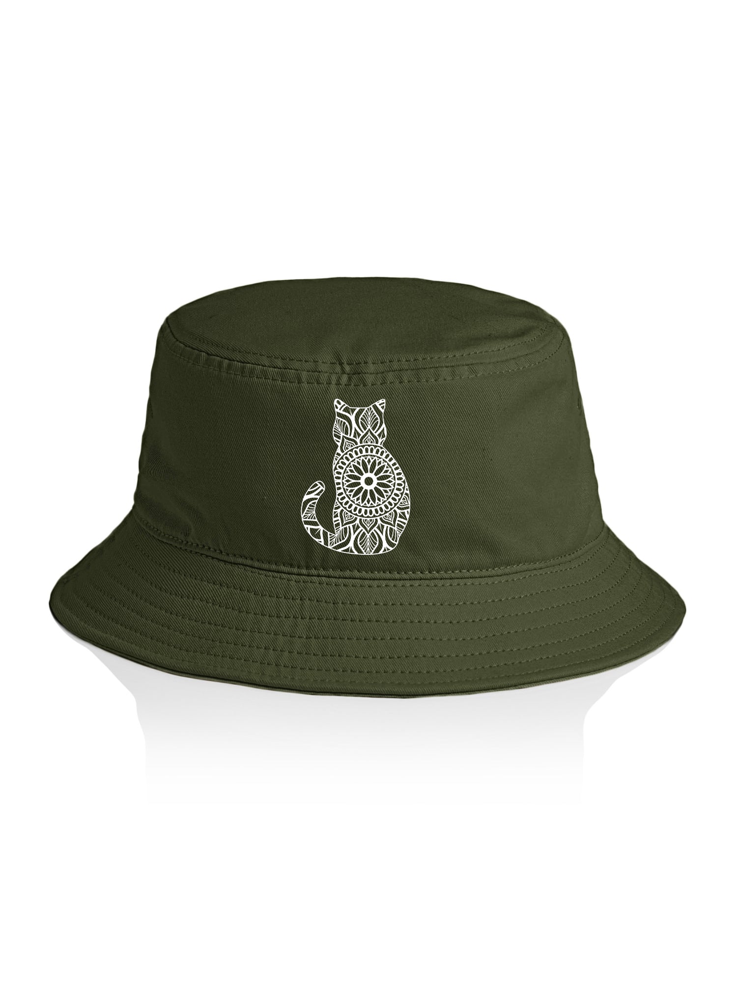 Cat Mandala Bucket Hat