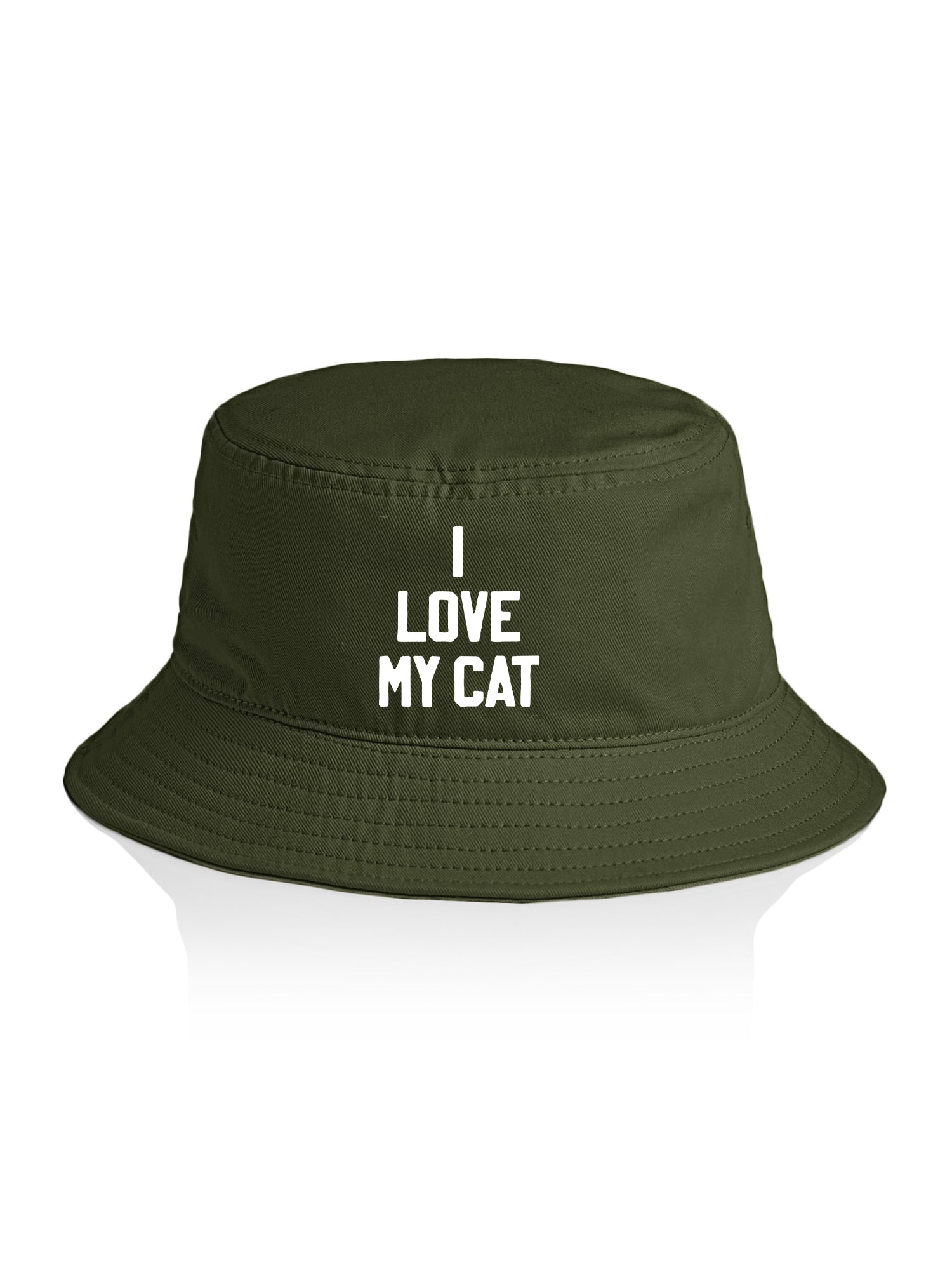 I Love My Cat Bucket Hat