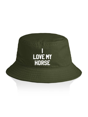 I Love My Horse Bucket Hat