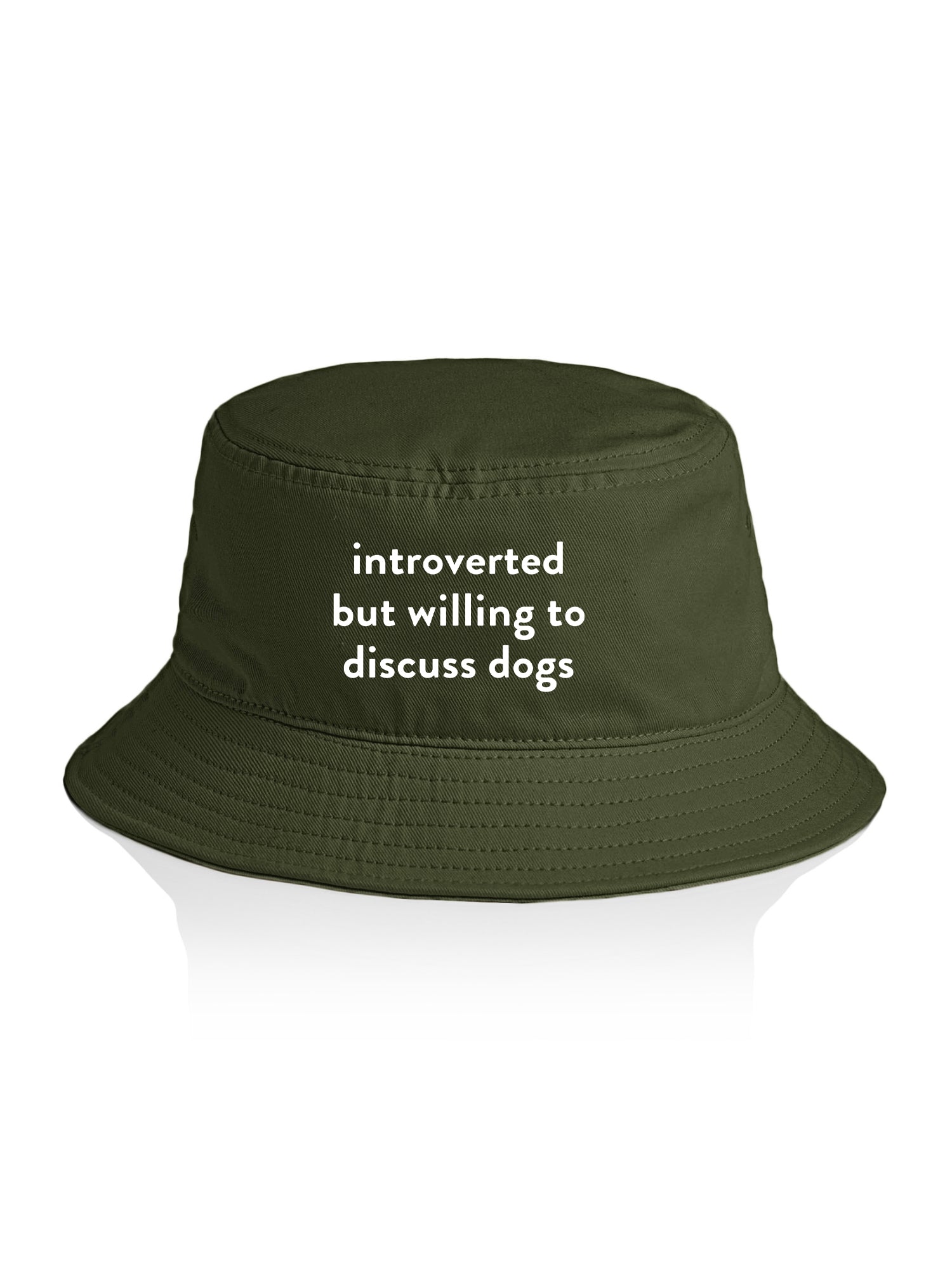 Introverted But Willing To Discuss Dogs Bucket Hat