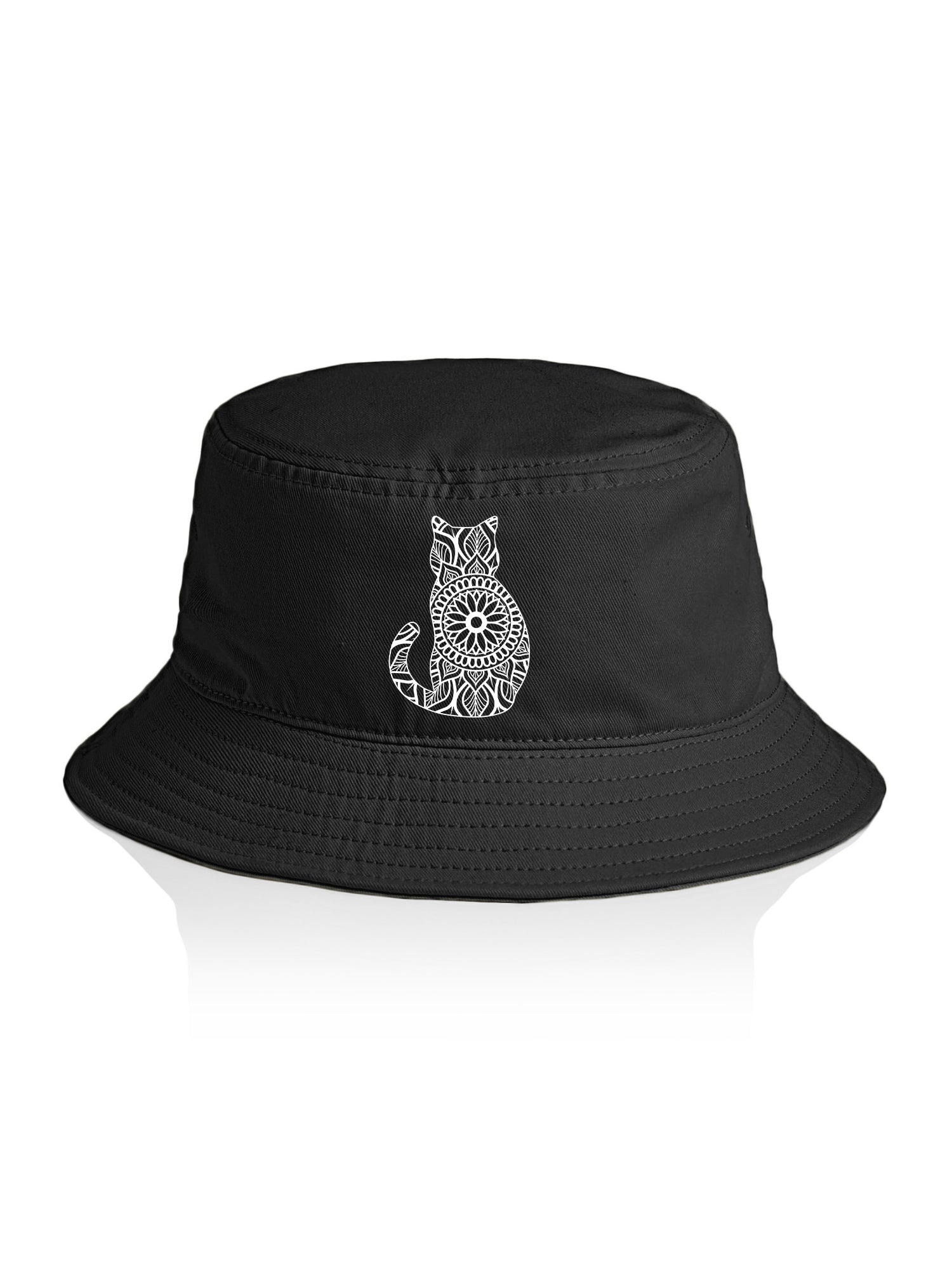 Cat Mandala Bucket Hat