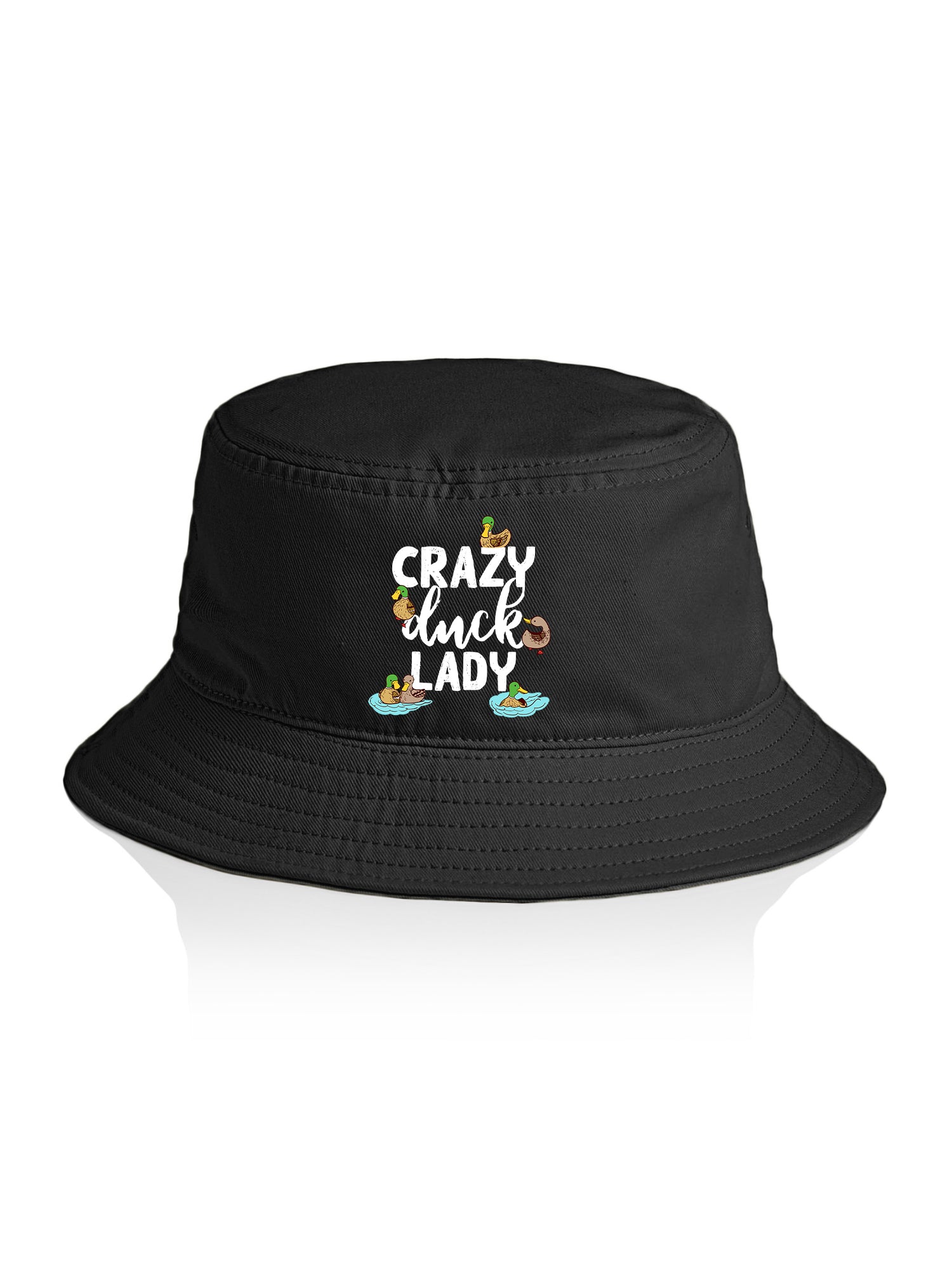 Crazy Duck Lady Bucket Hat