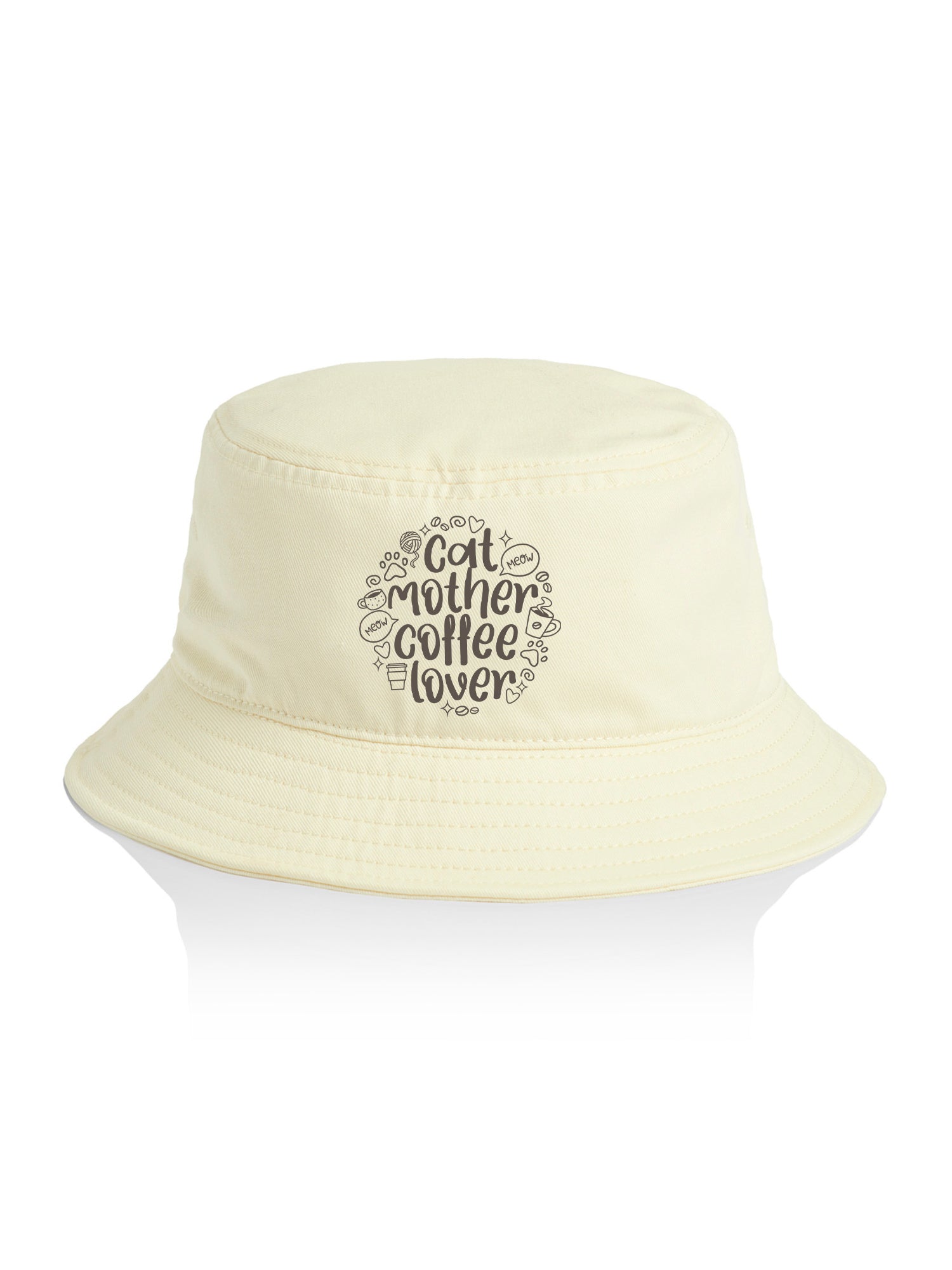 Cat Mother Coffee Lover Bucket Hat